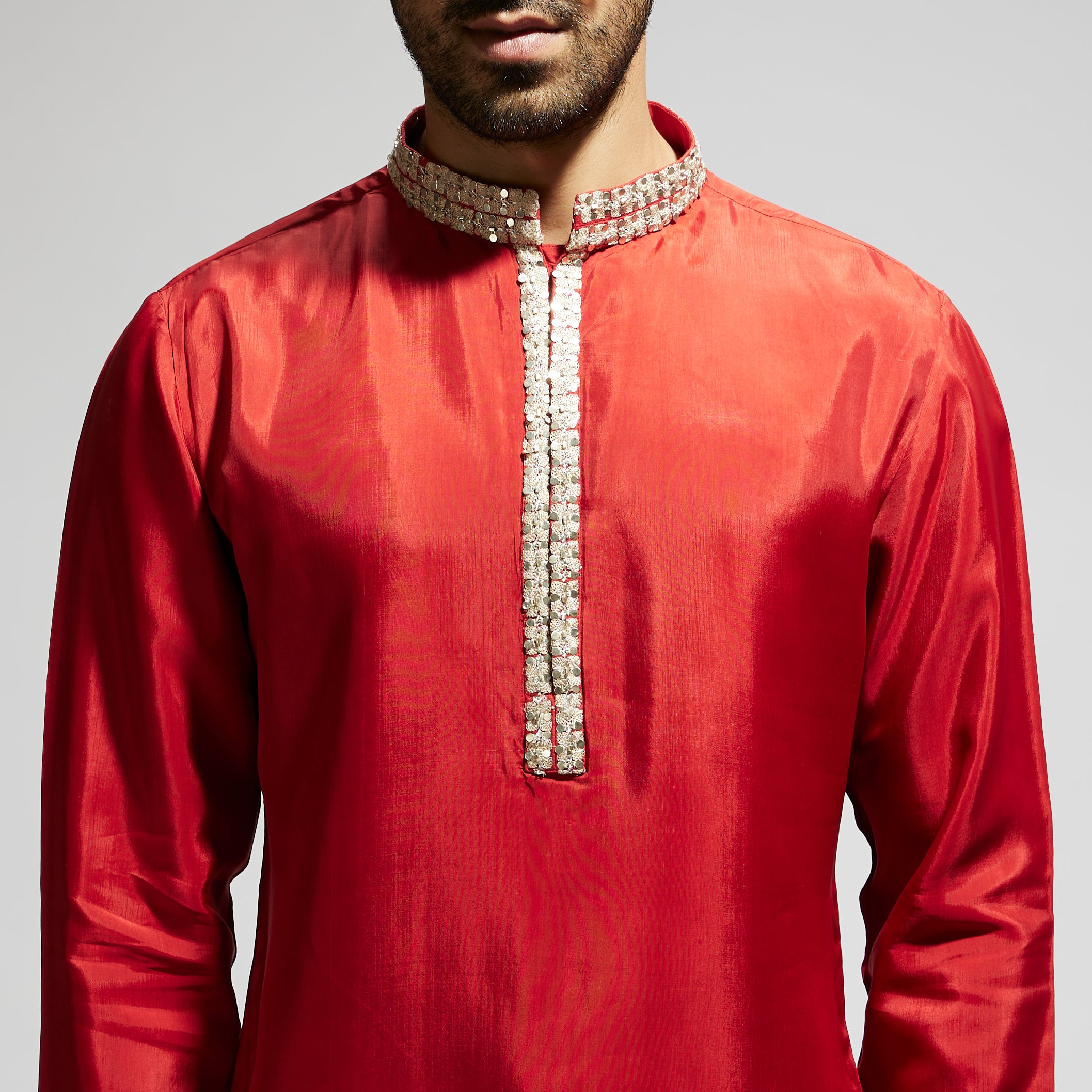 ORANGE SOLID KURTA WITH ORANGE BOHO PRINTED PANTS