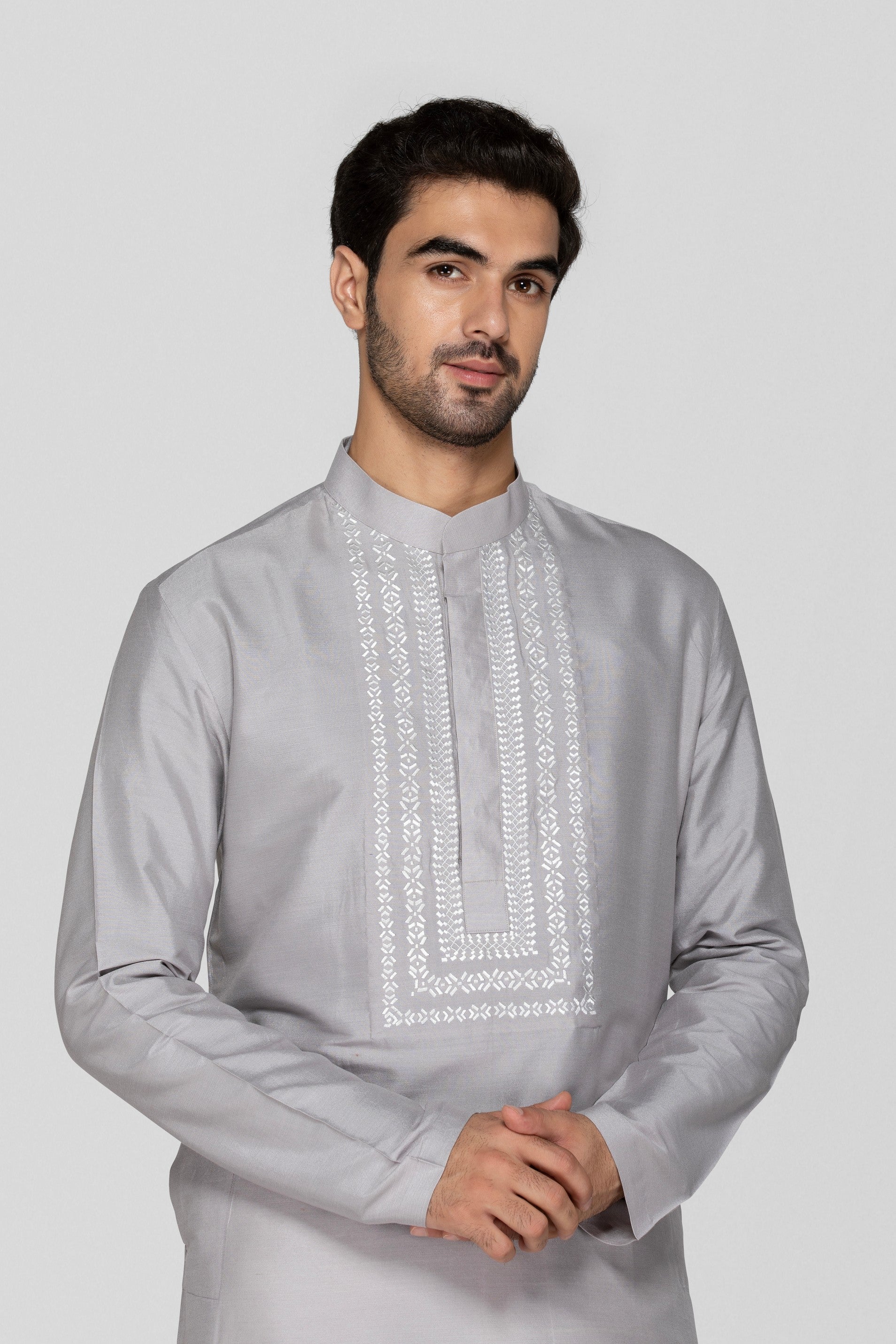 Grey Kurta Set