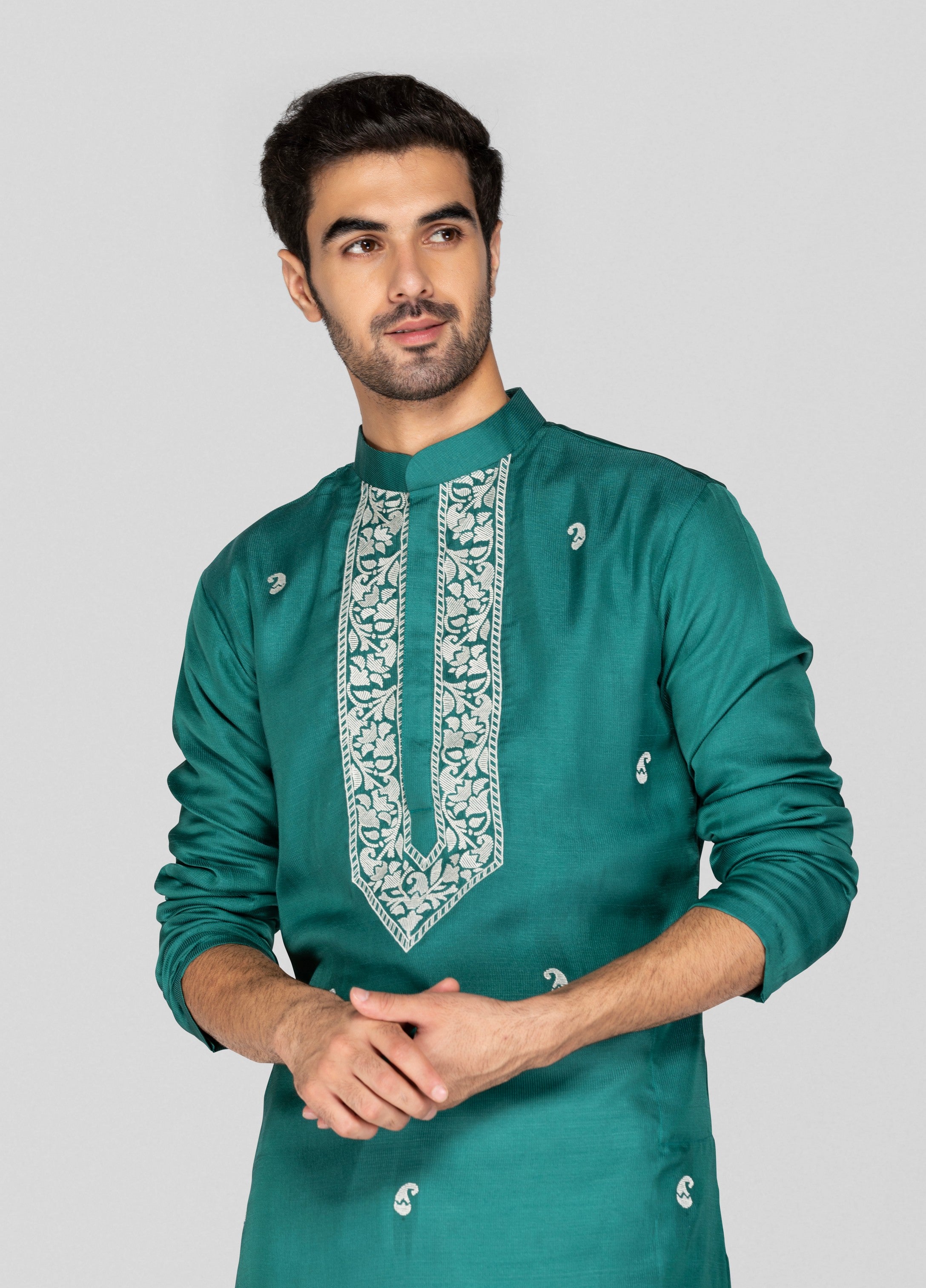 Teal Kurta Set