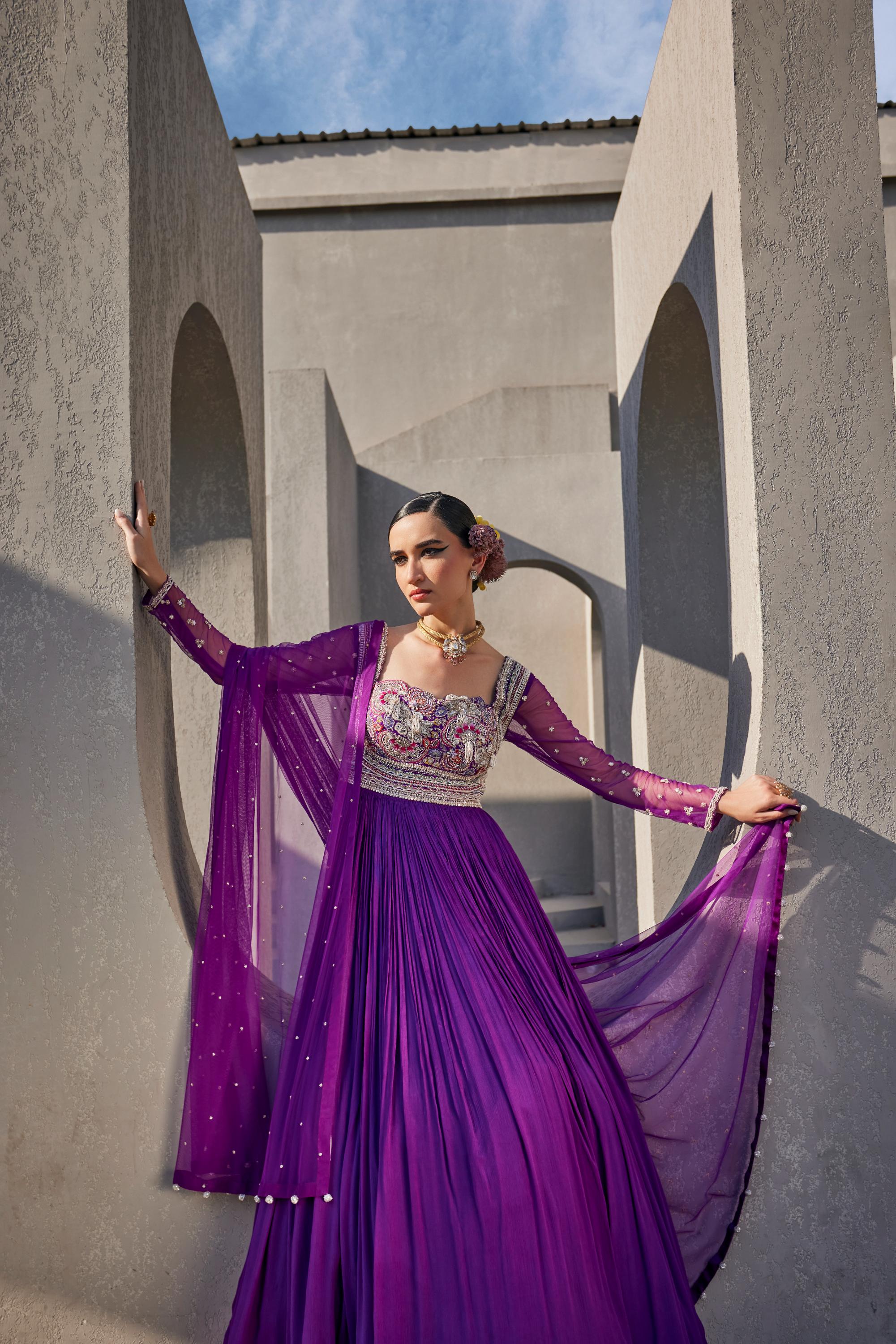 Tithira Anarkali set