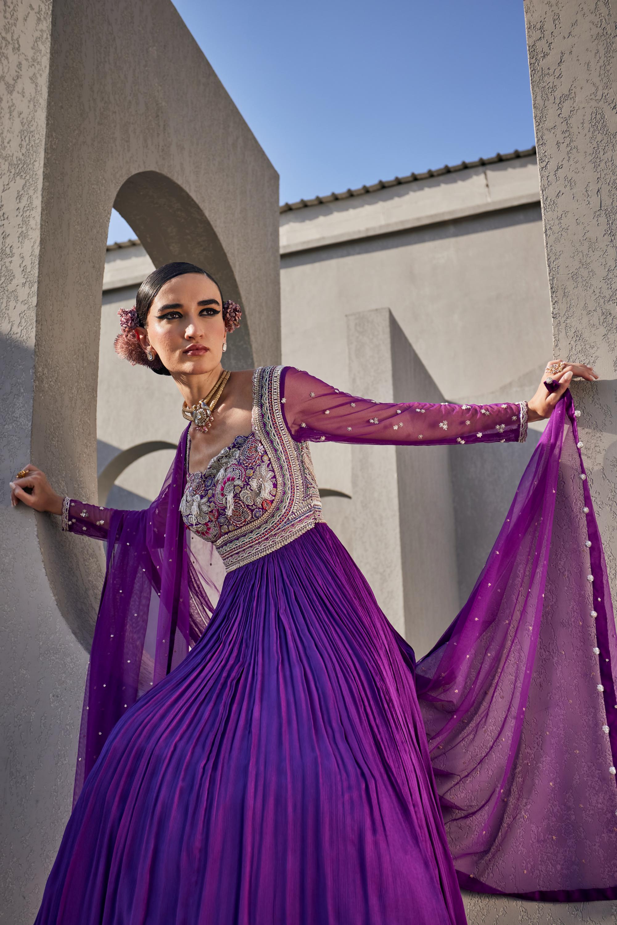 Tithira Anarkali set