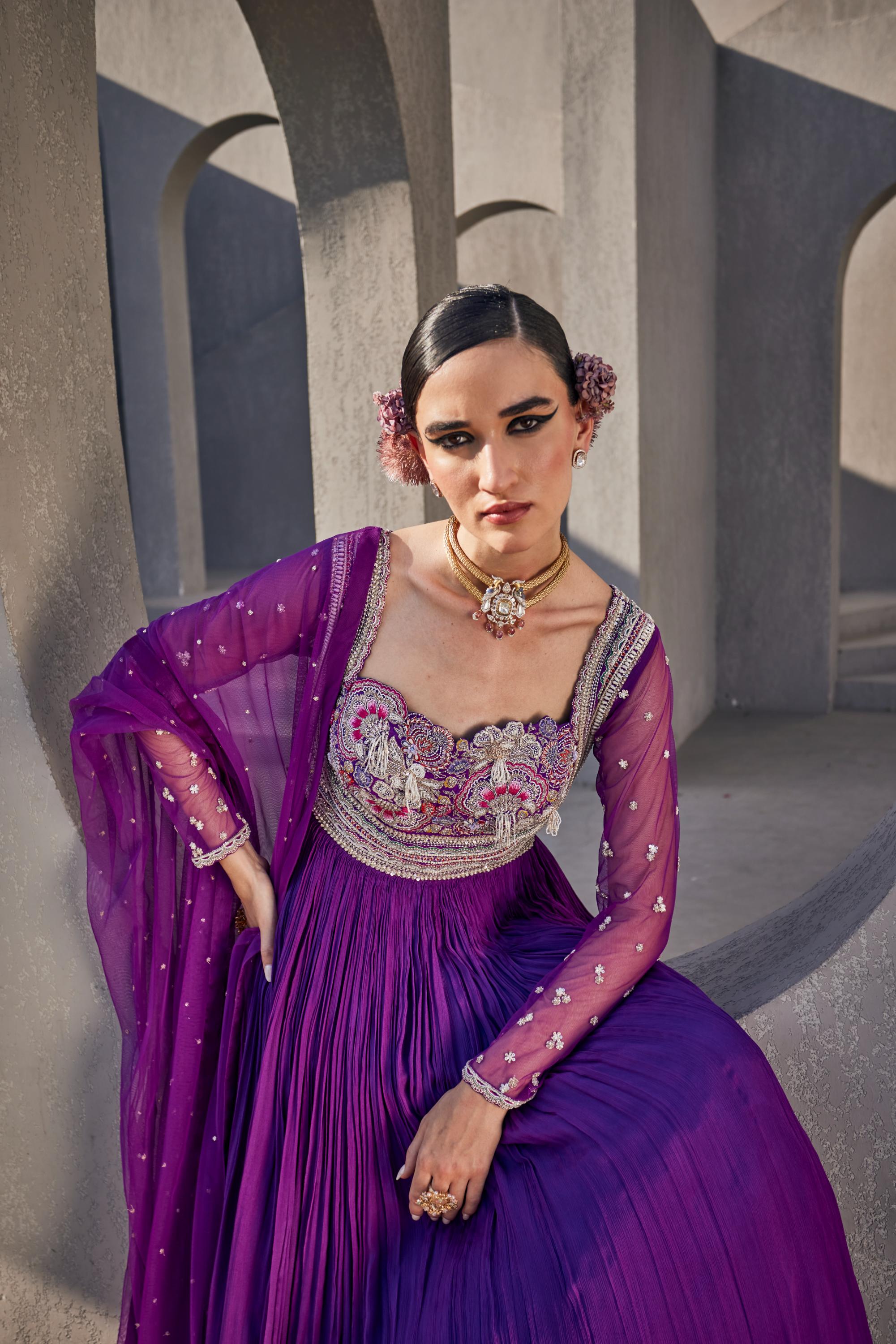 Tithira Anarkali set