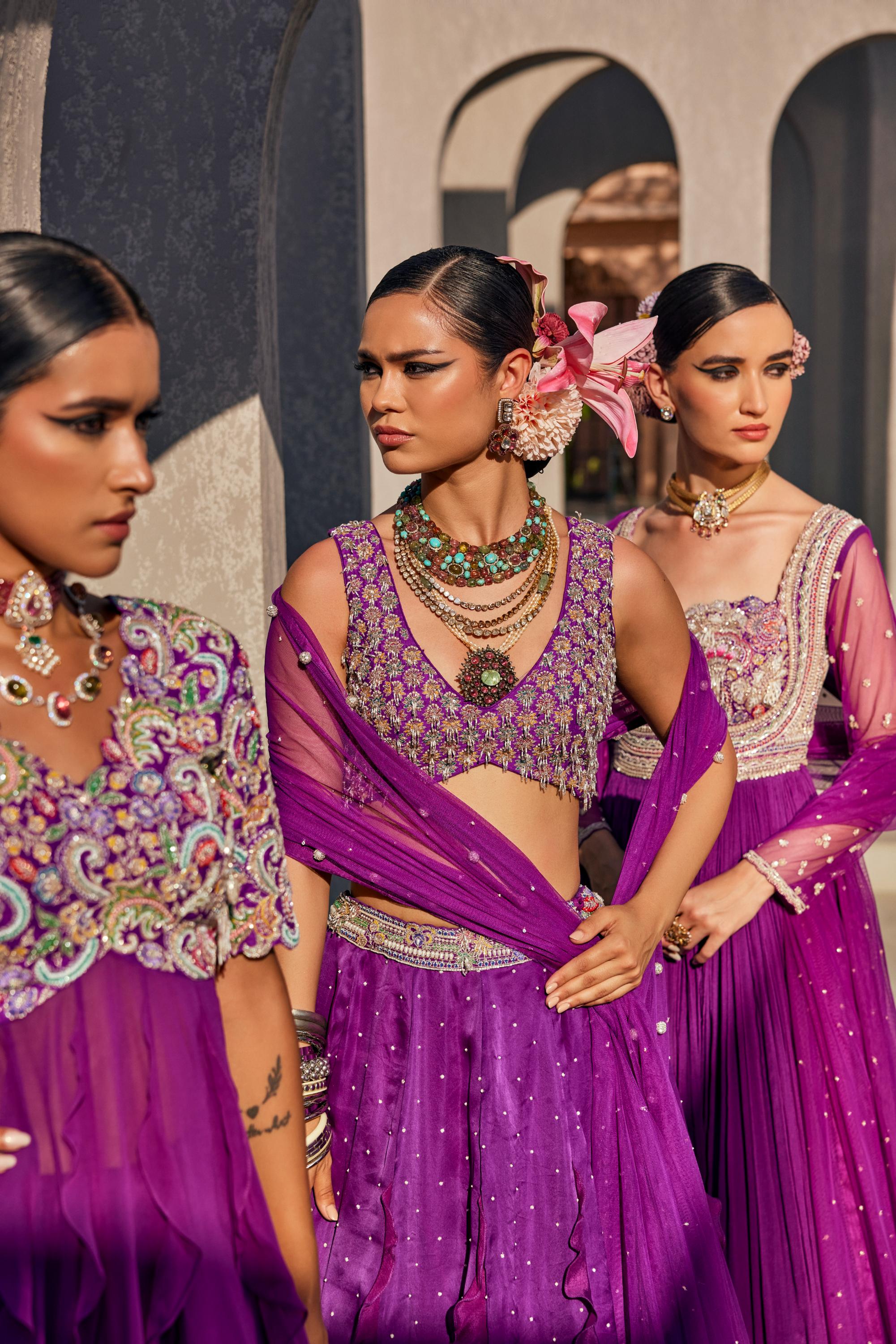 Tithira Anarkali set