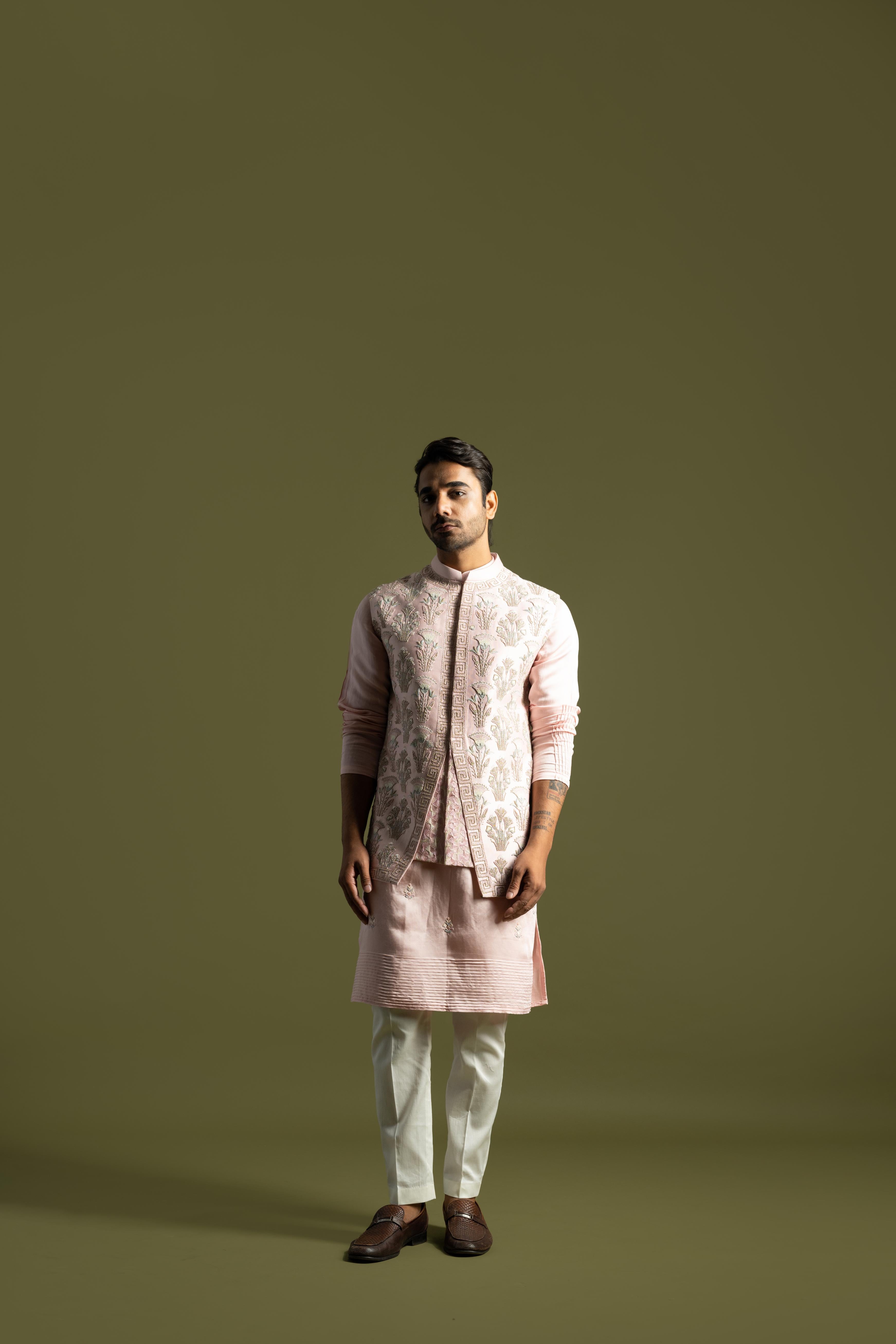 Zara Embroidered Festive Suit