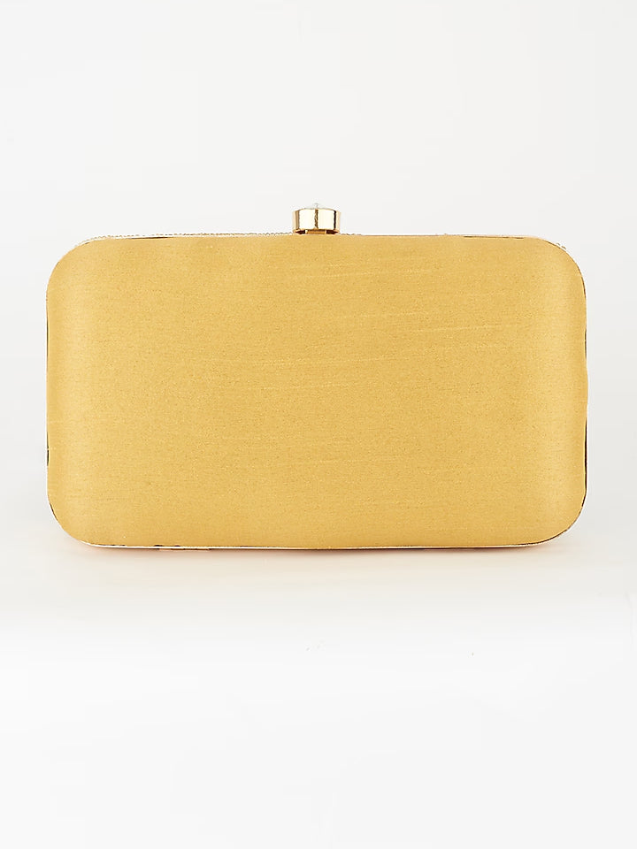 Gold Cleopatra Handembroidered Clutch