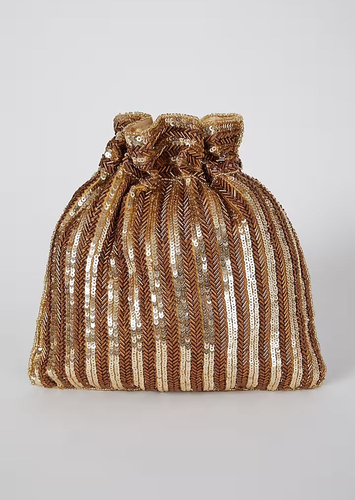 Antique sequins Handembroidered Potli