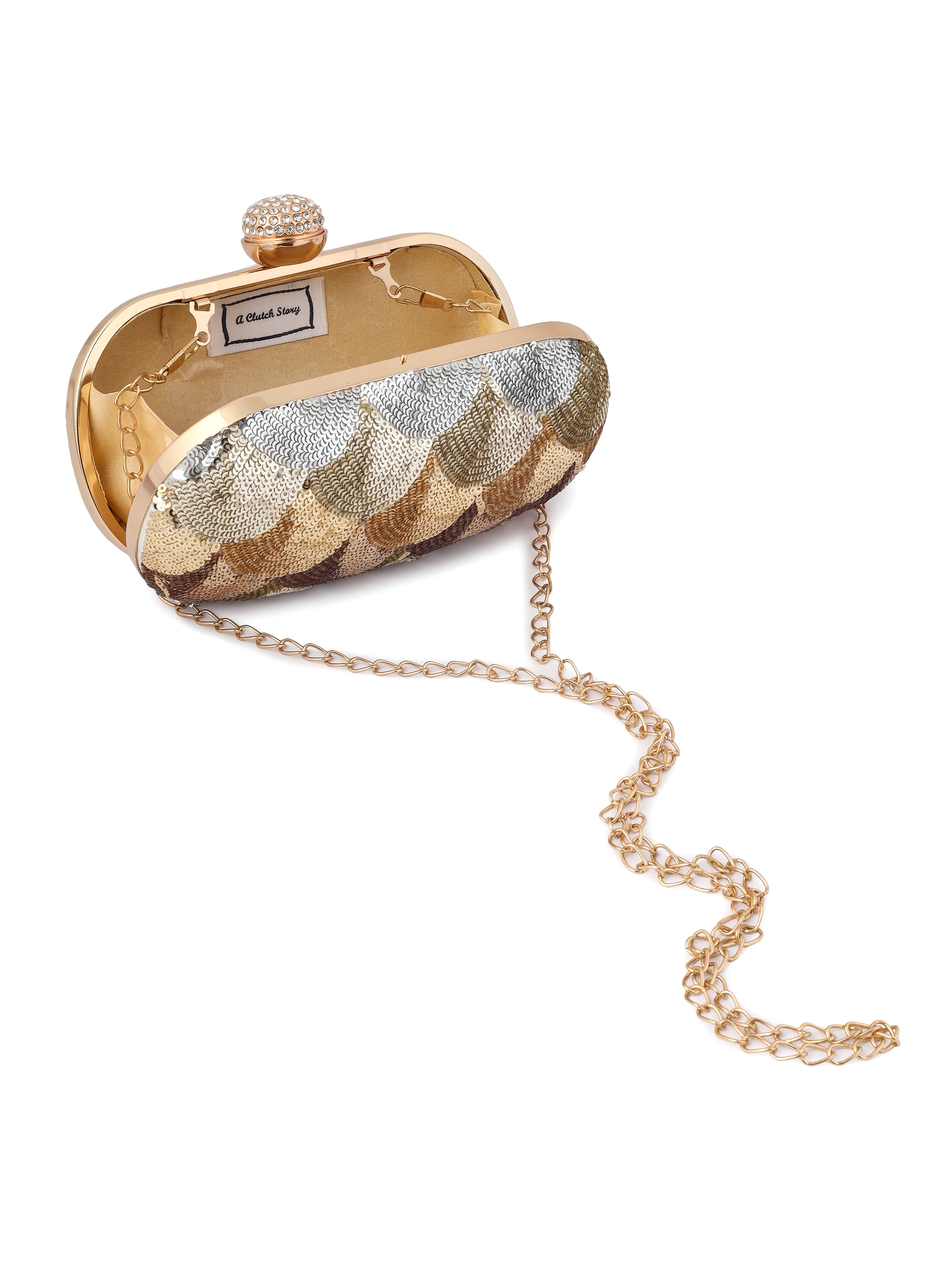 Ombre Capsule Handembroidered Clutch