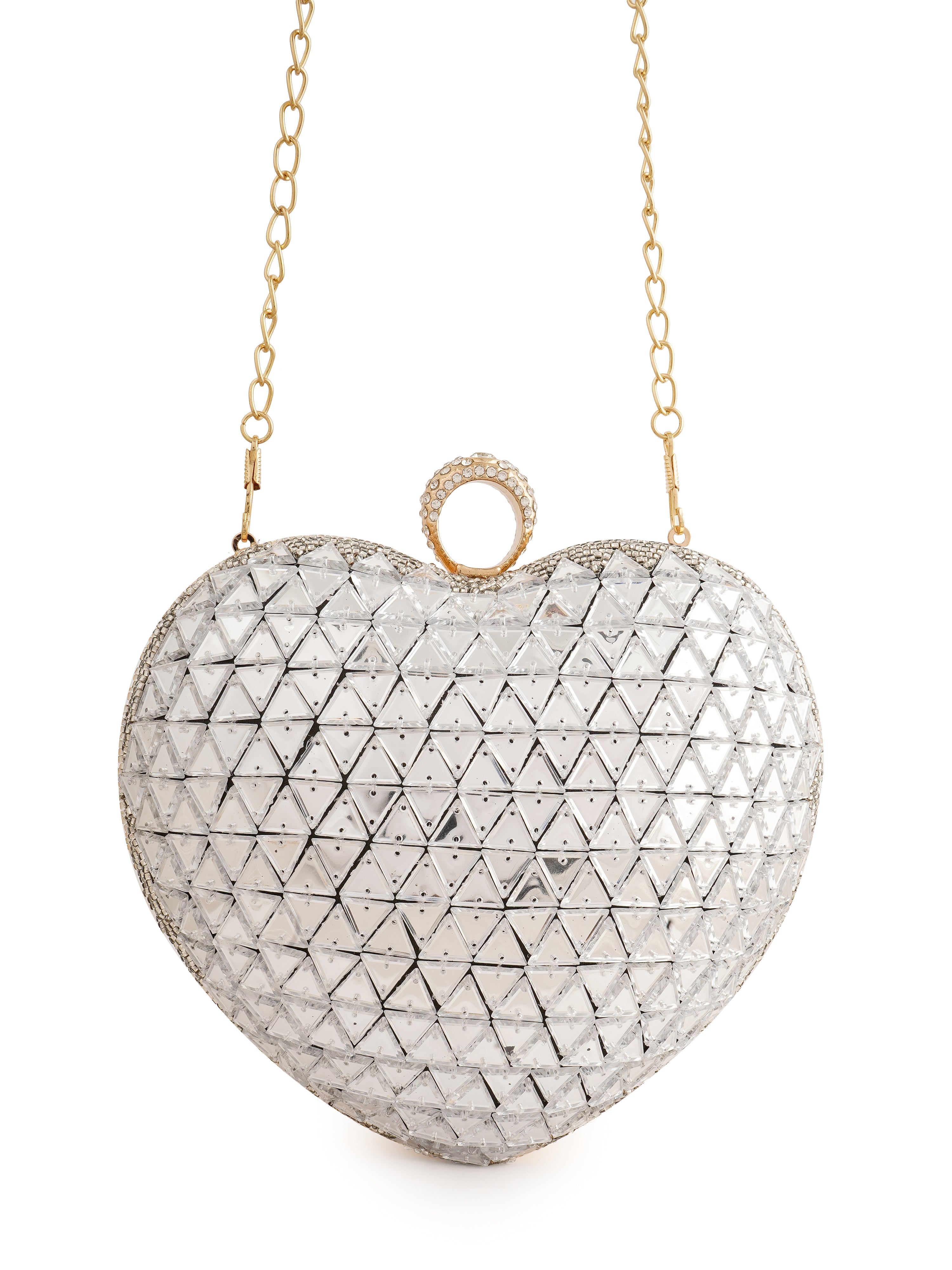 Lovestruck Heart Handembroidered Clutch