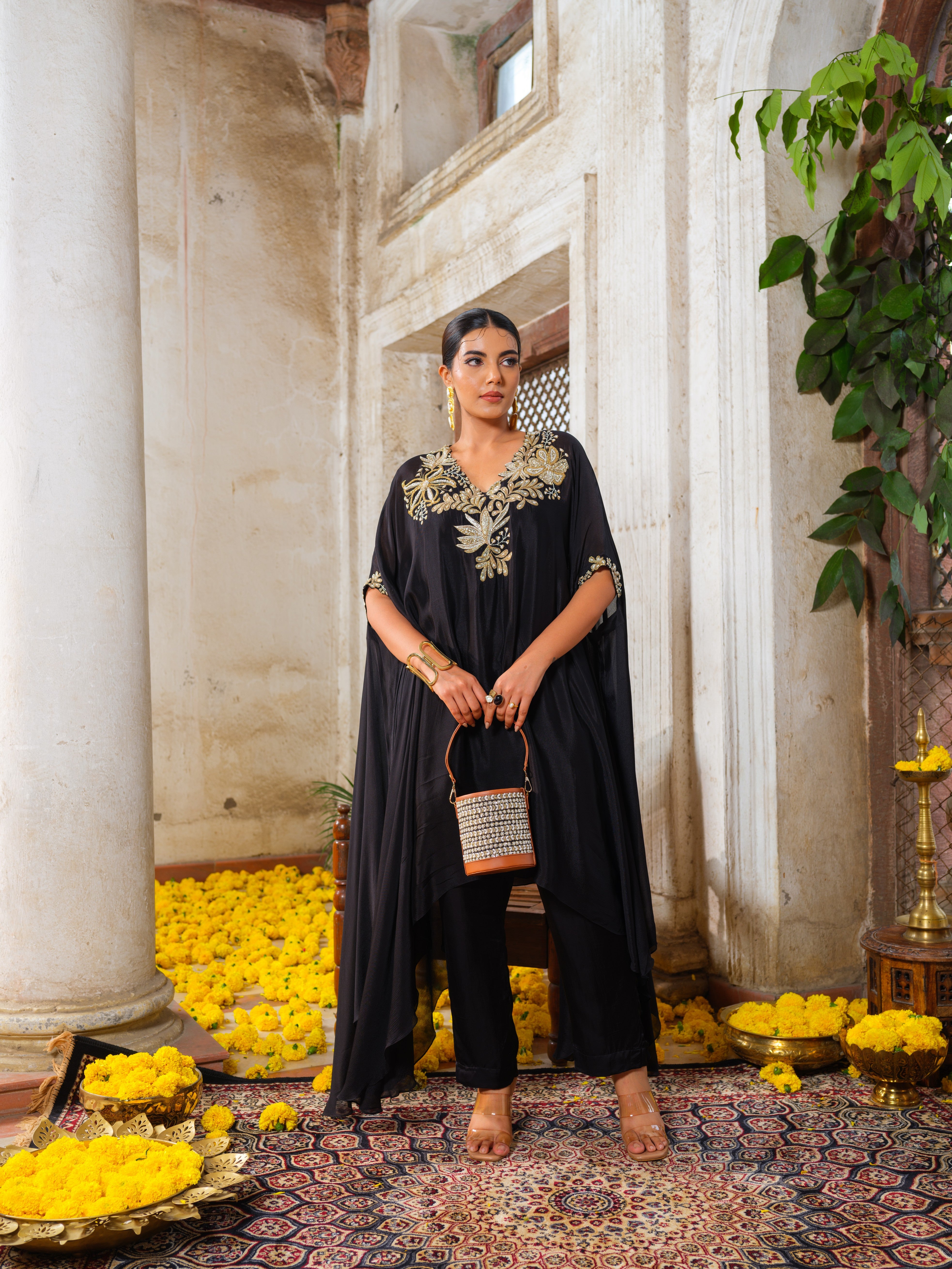 Tanya Kaftan kurtha set