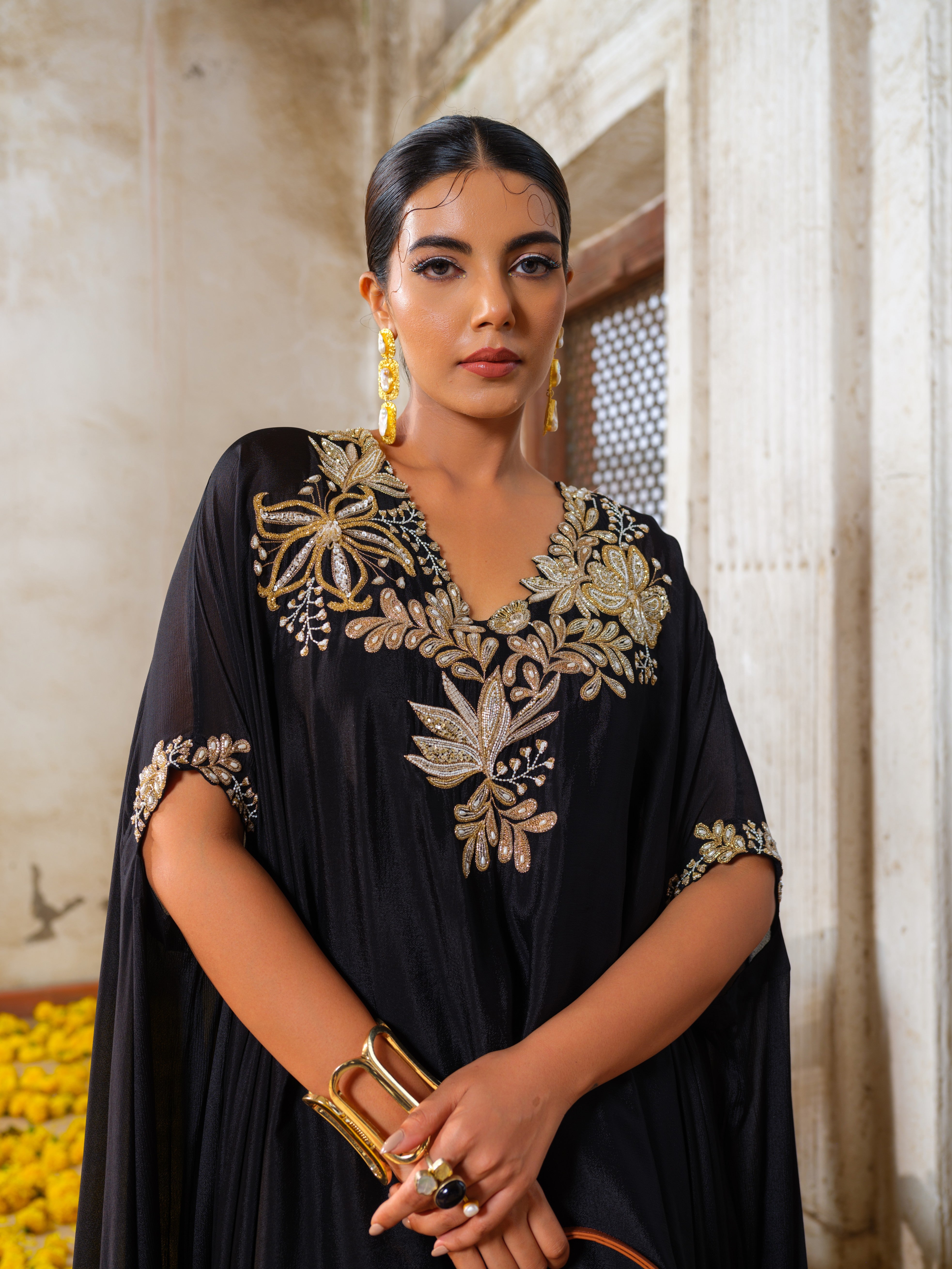 Tanya Kaftan kurtha set