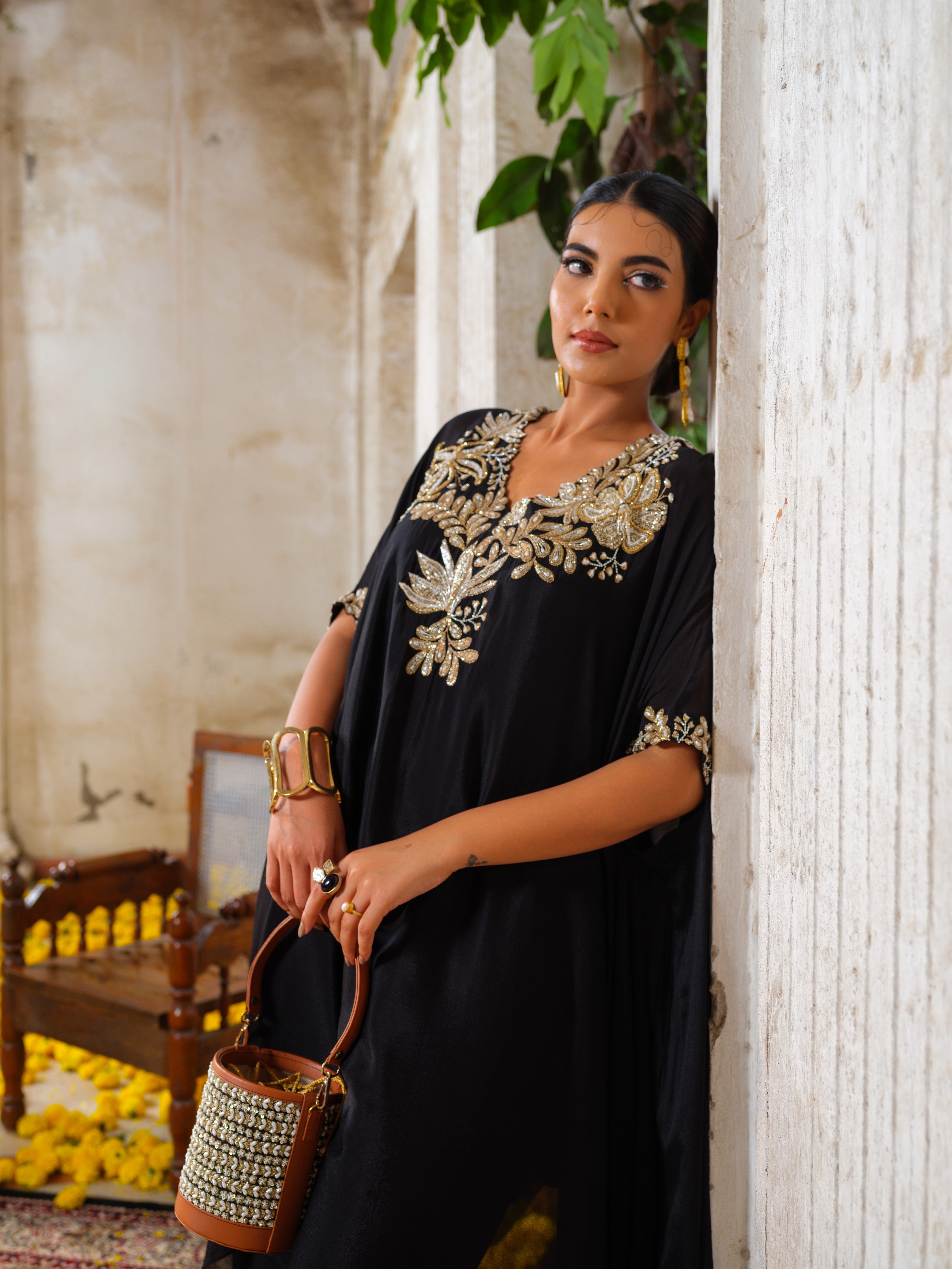 Tanya Kaftan kurtha set