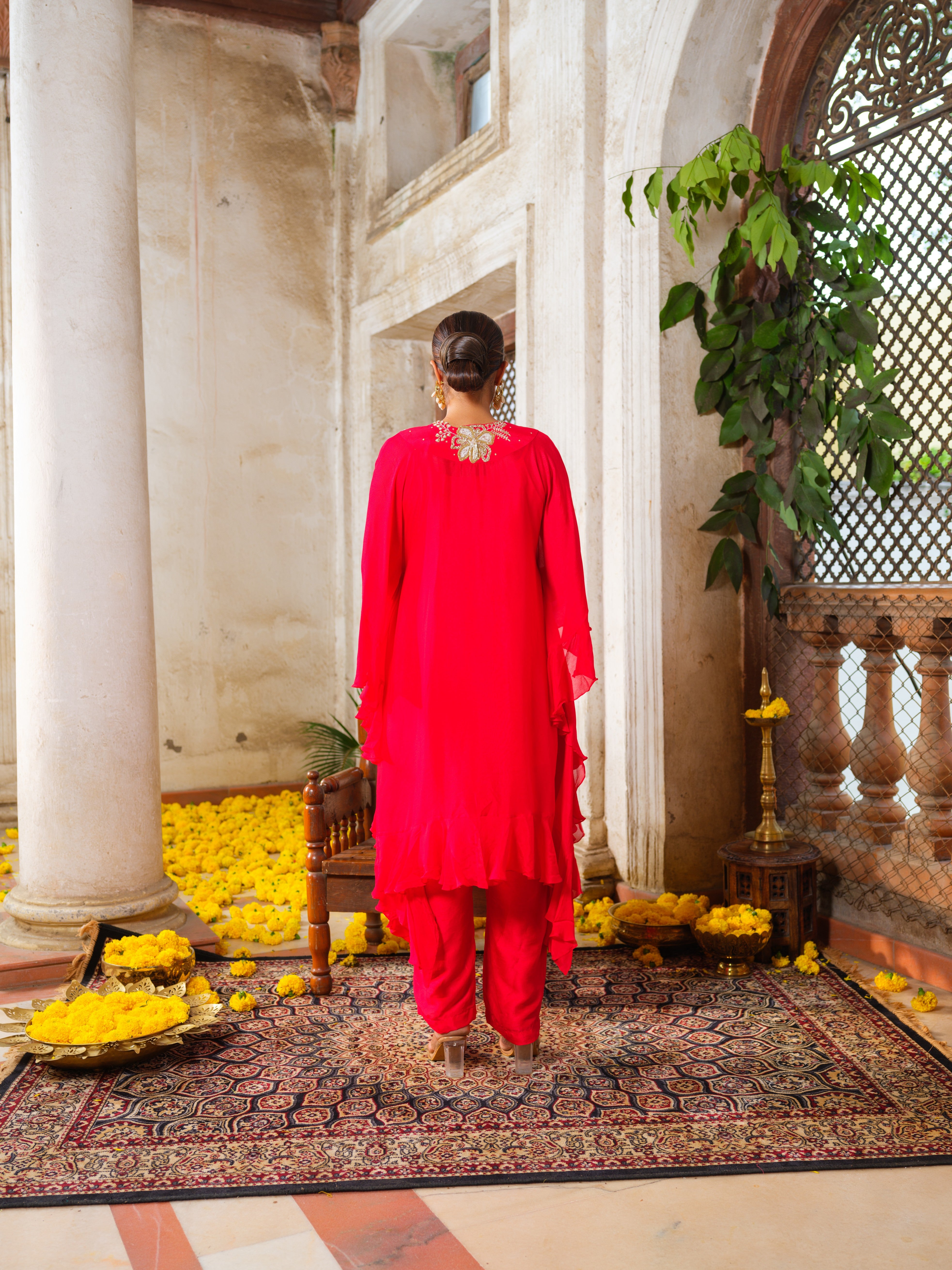 Laal tunic set