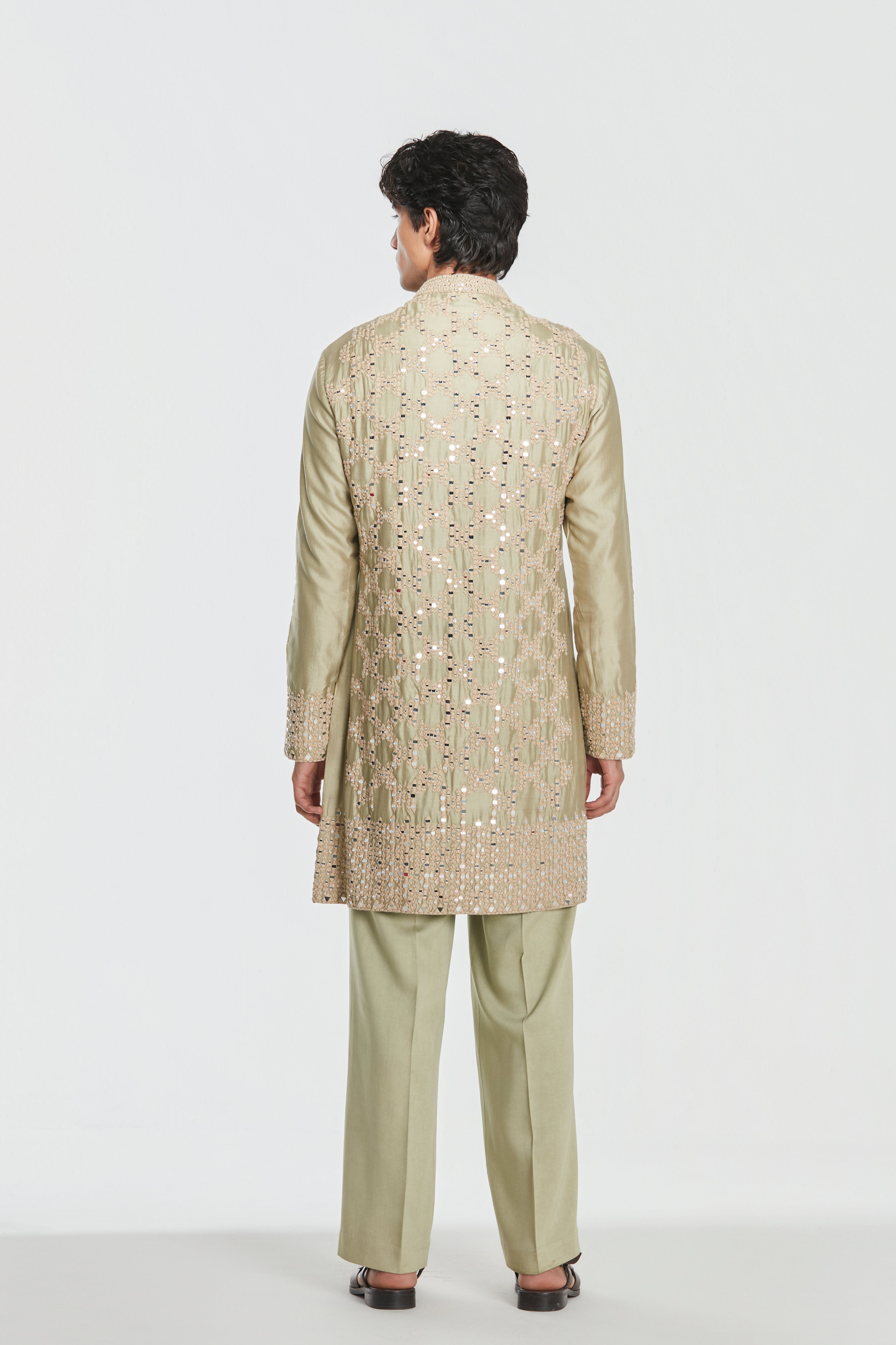 Kurta - Heavy chanderi and Pant - Cotton twill