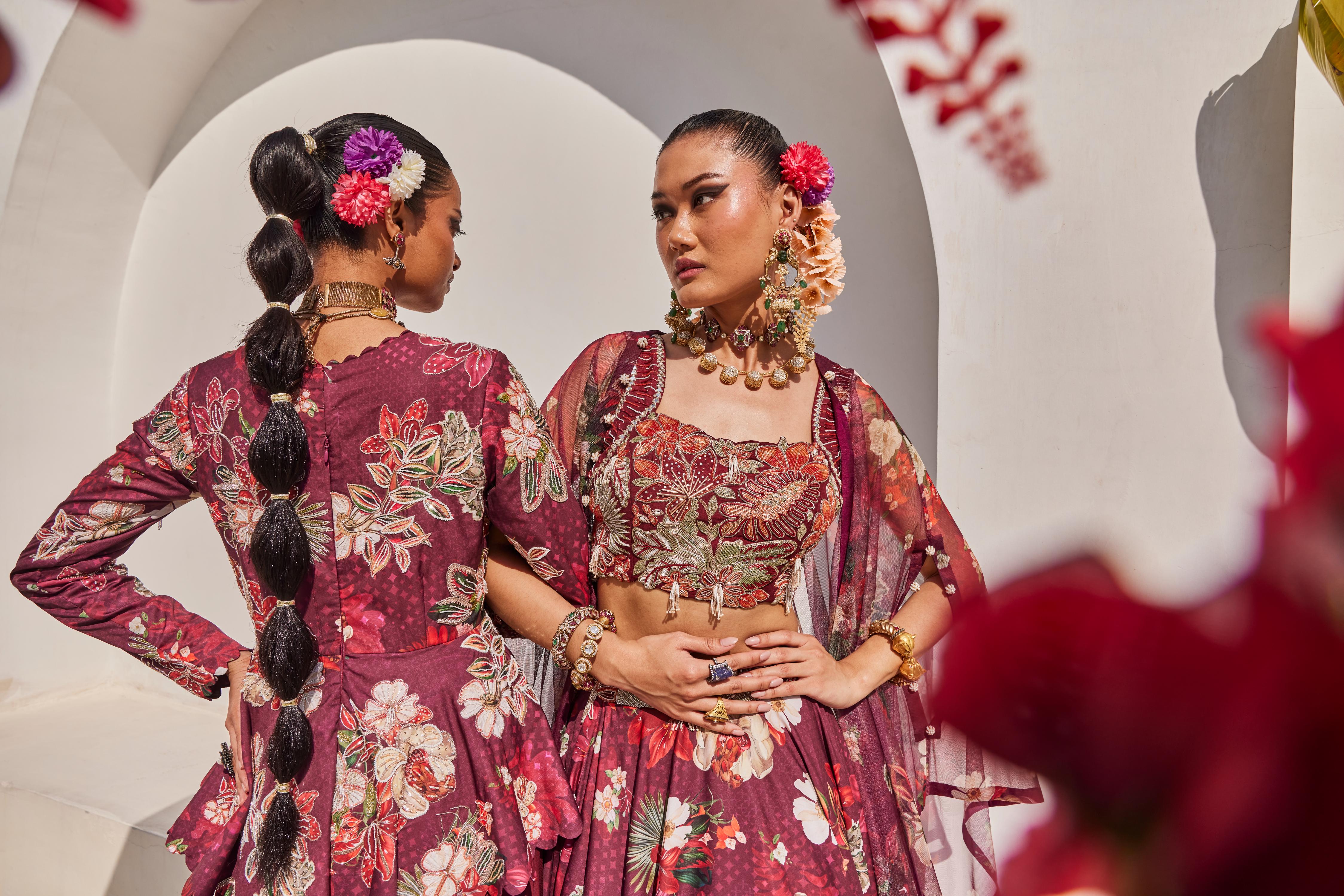 Zehra peplum gown