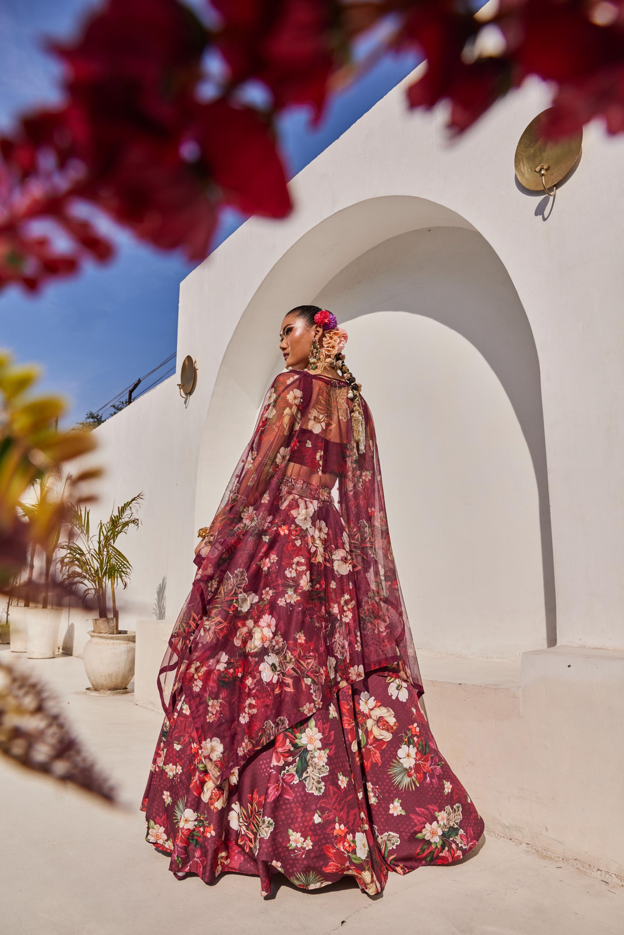 Zehra lehenga cape set