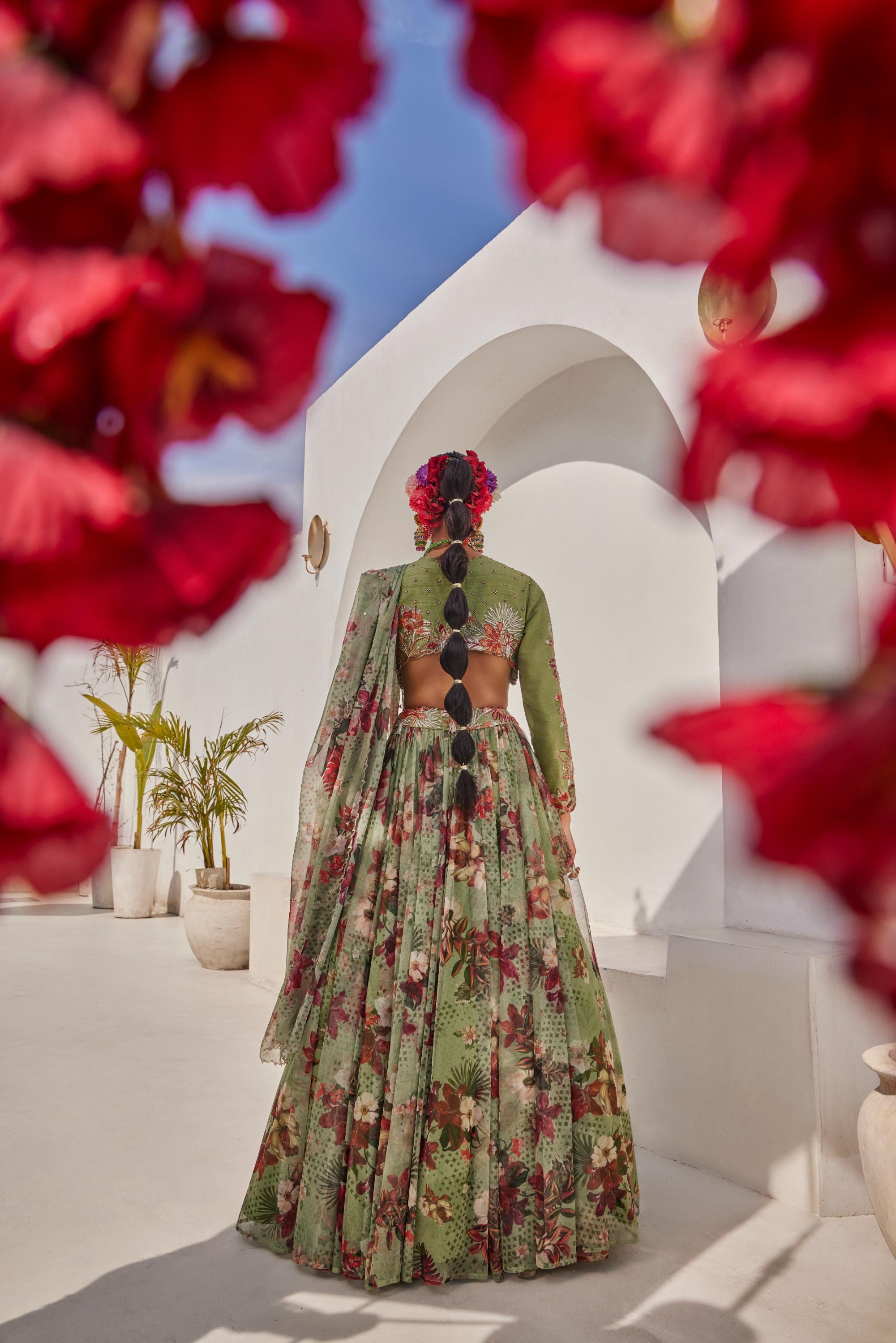 Sufi croptop lehenga set