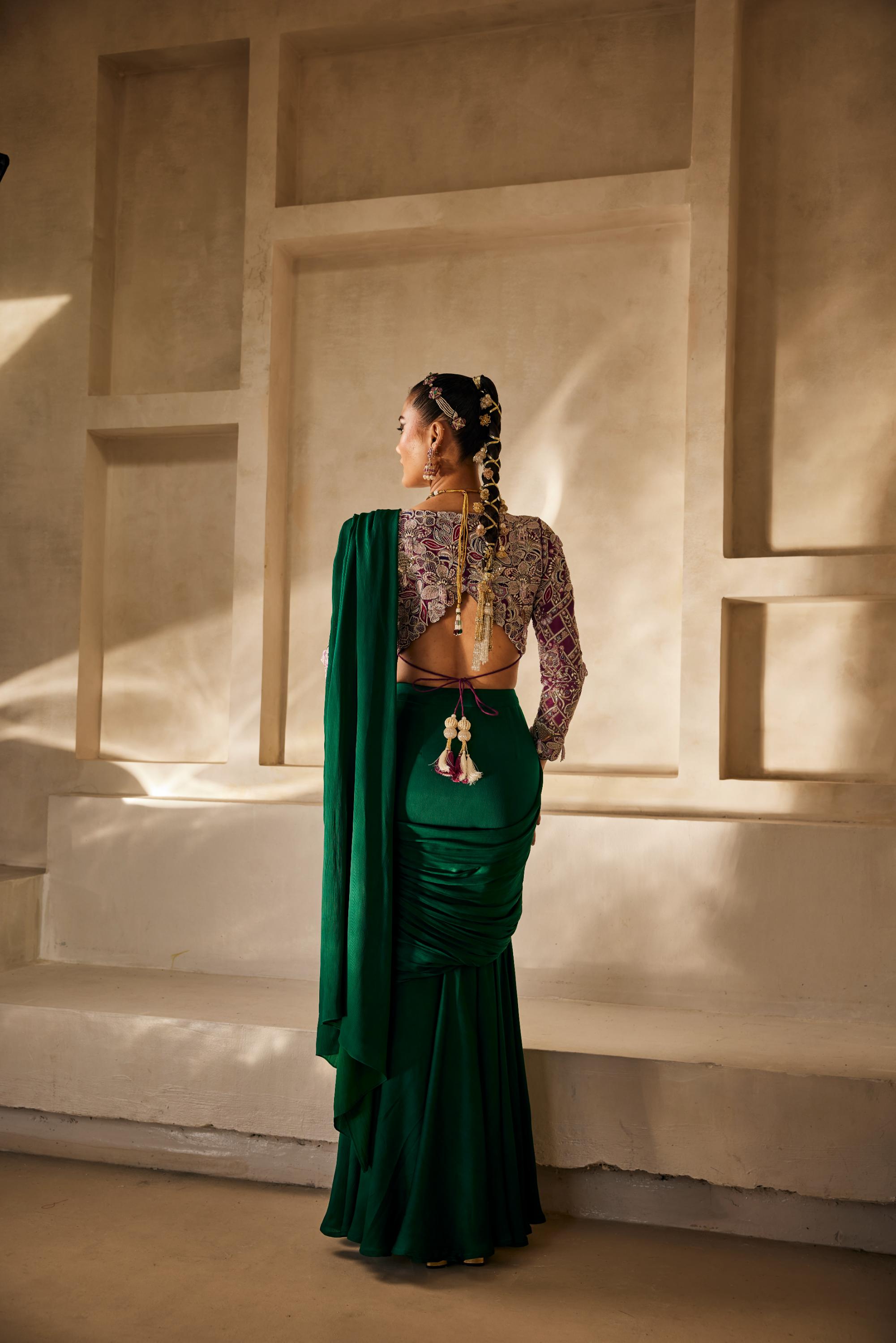 Rooh drape saree