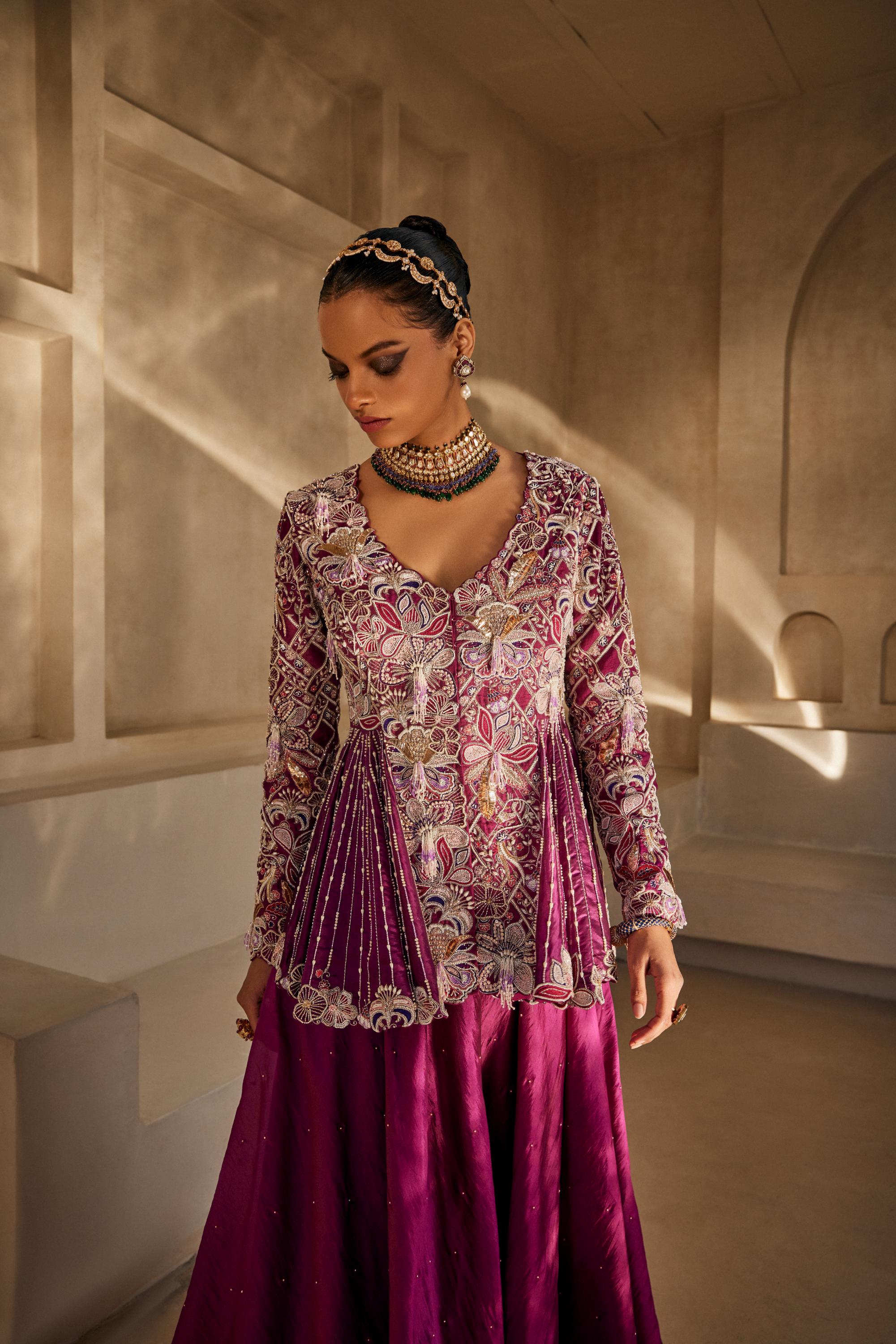 gulnaz palazzo jacket set