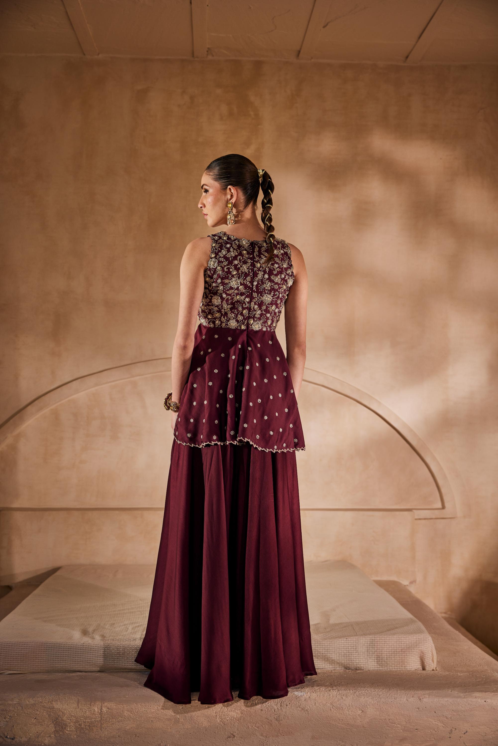 Viraasat peplum set
