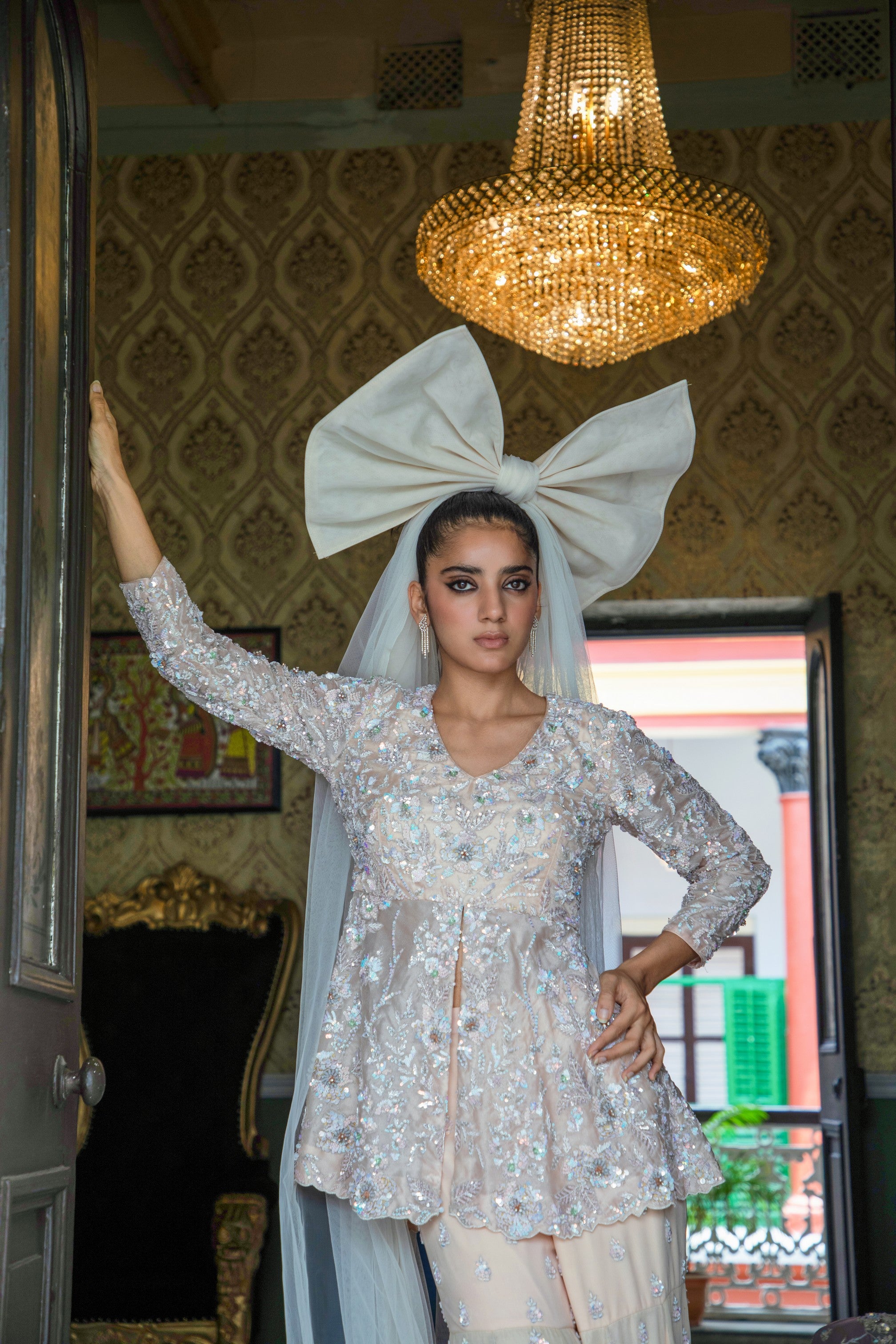 Starry Serenade Sharara Set