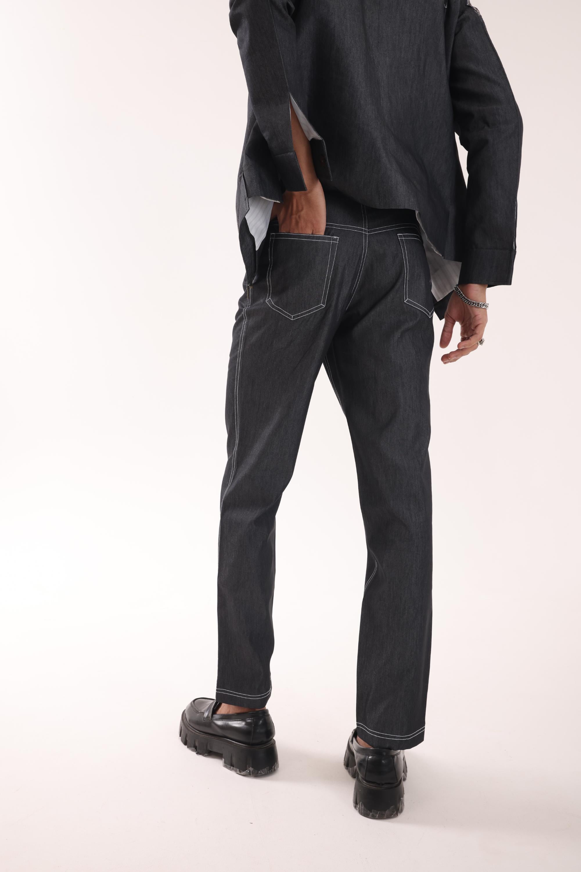 DENIM TROUSERS