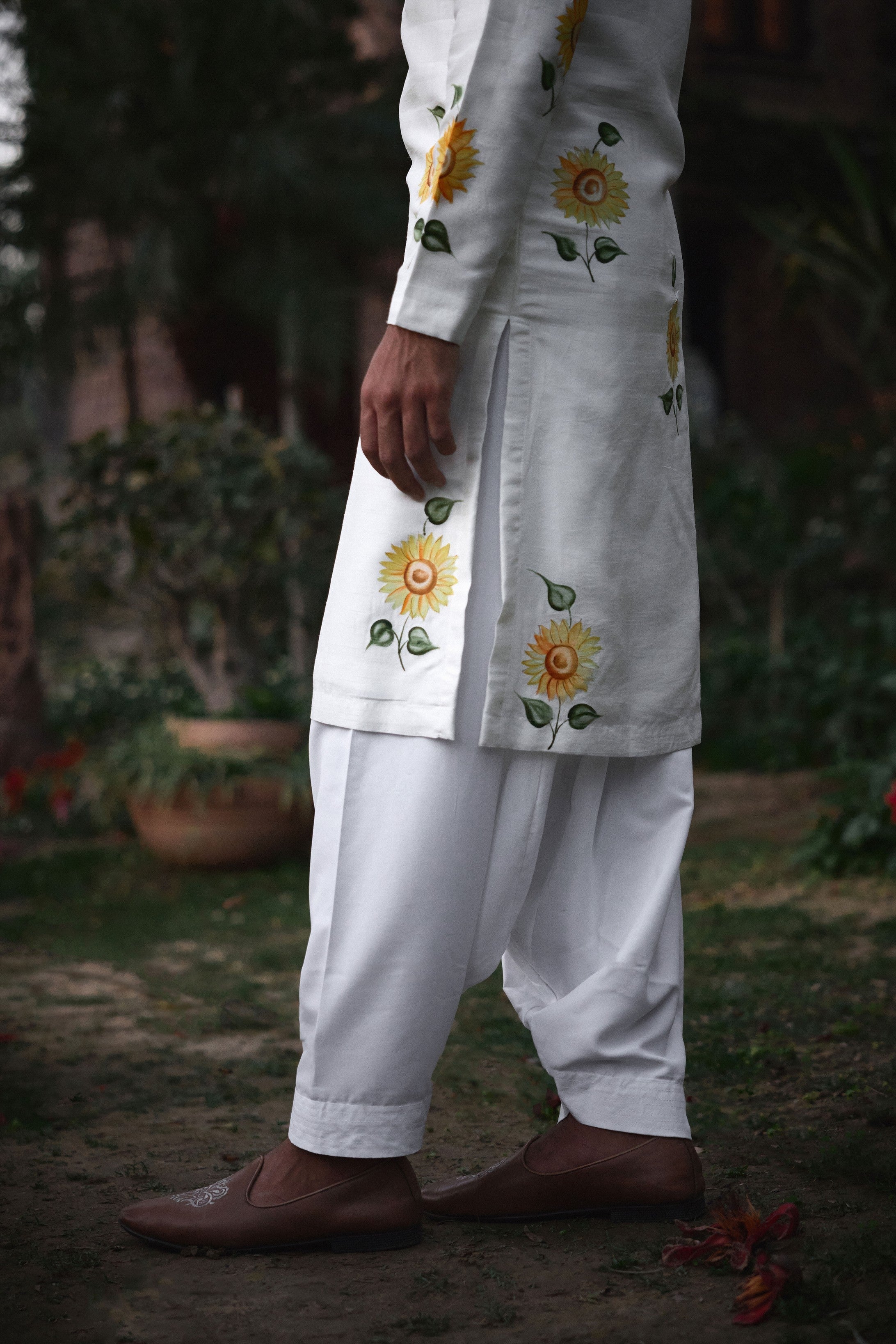 ALWAR HAND PAINTED KURTA
