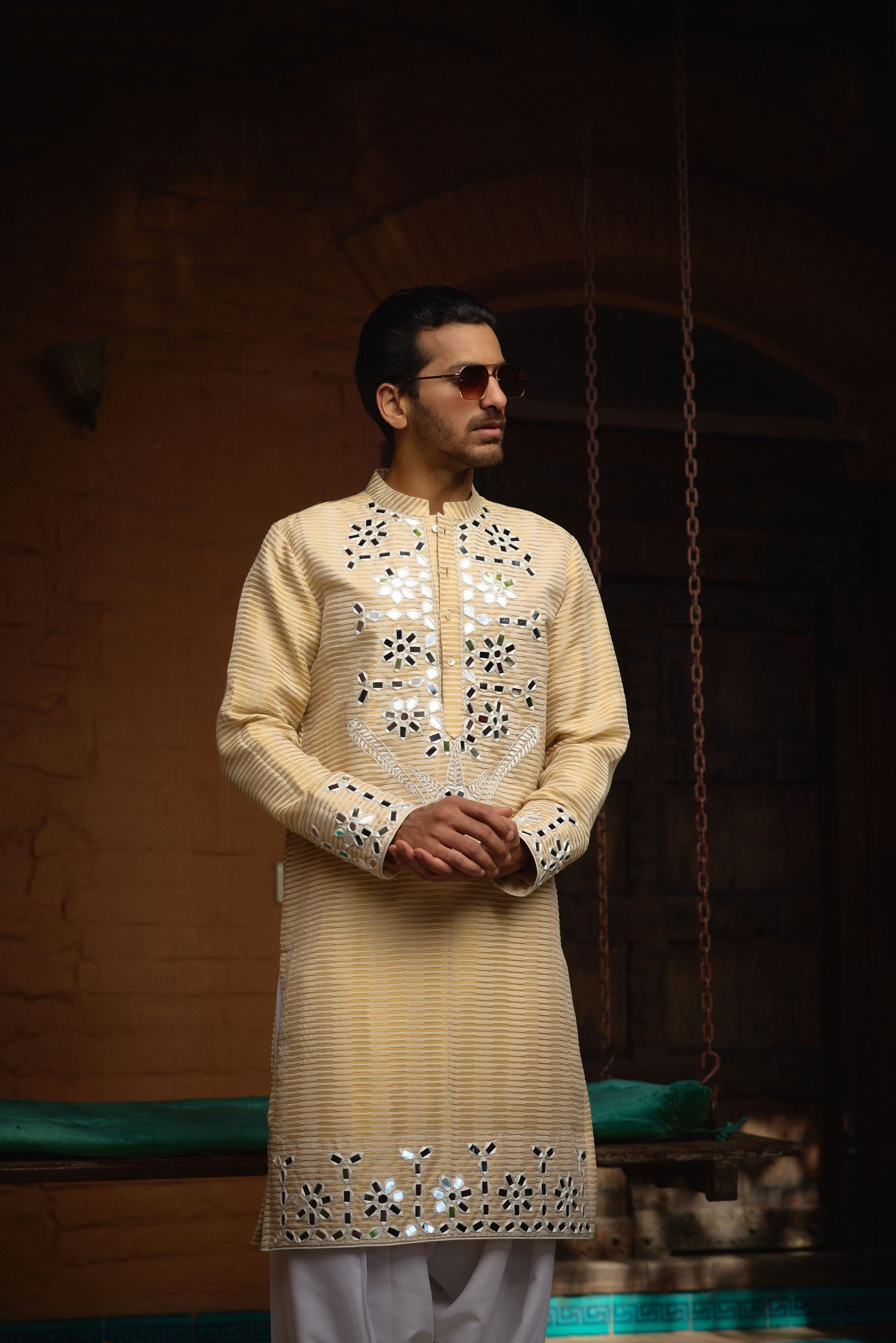 JUNA MAHAL GOLD KURTA
