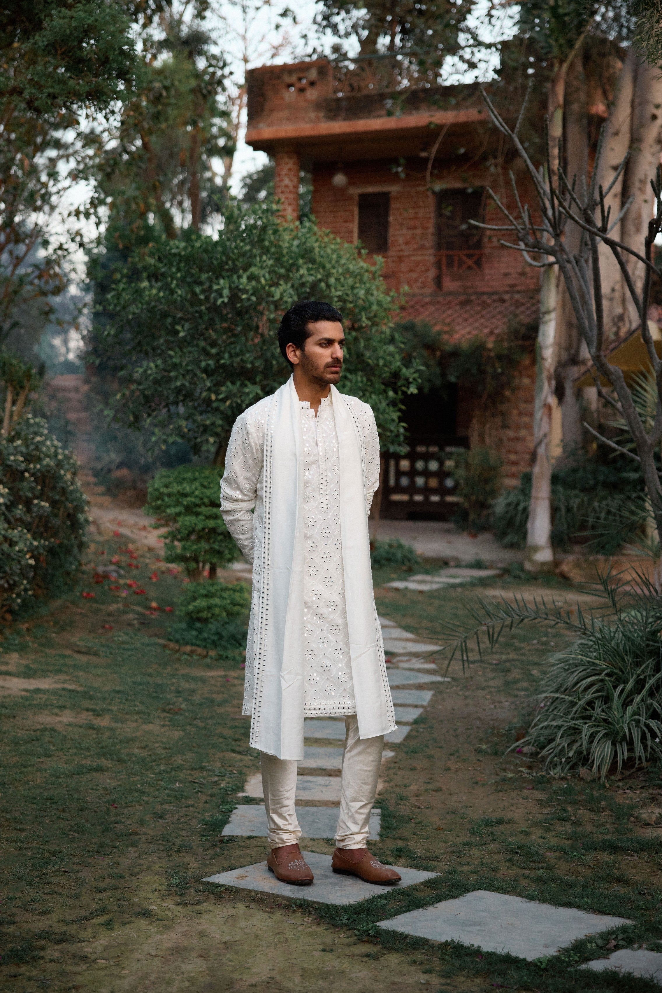 RANBIR KURTA (IVORY)