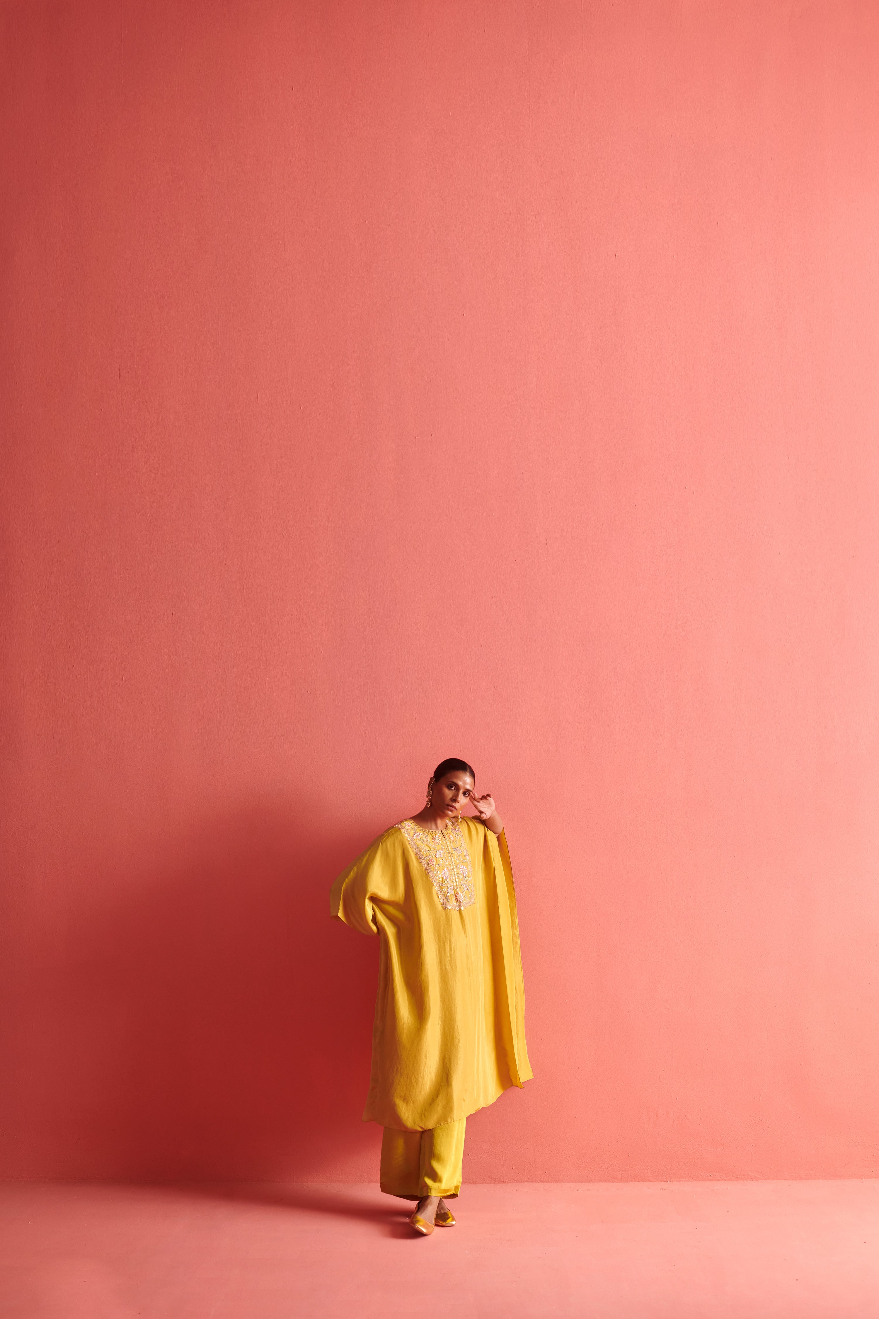 Pure Silk Kaftan & Bemberge Satin Pant