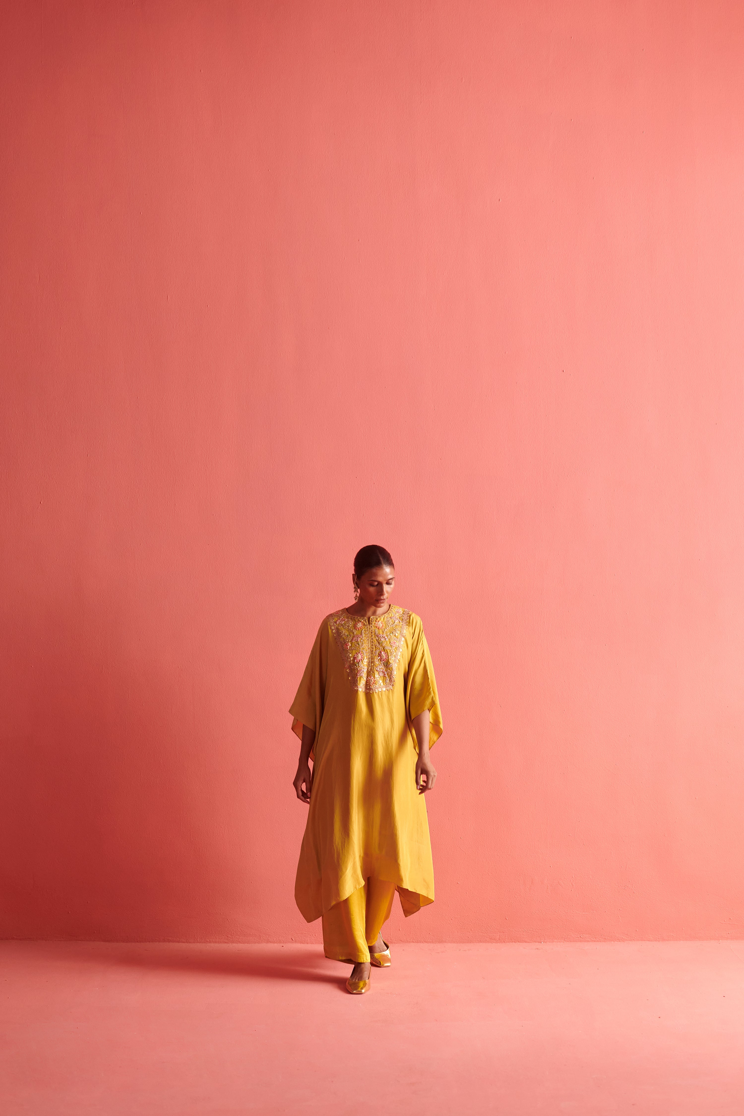 Pure Silk Kaftan & Bemberge Satin Pant