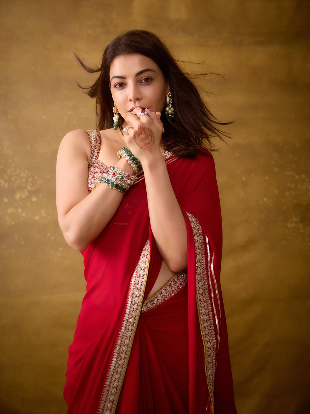 Kajal in Zohra Saree Set