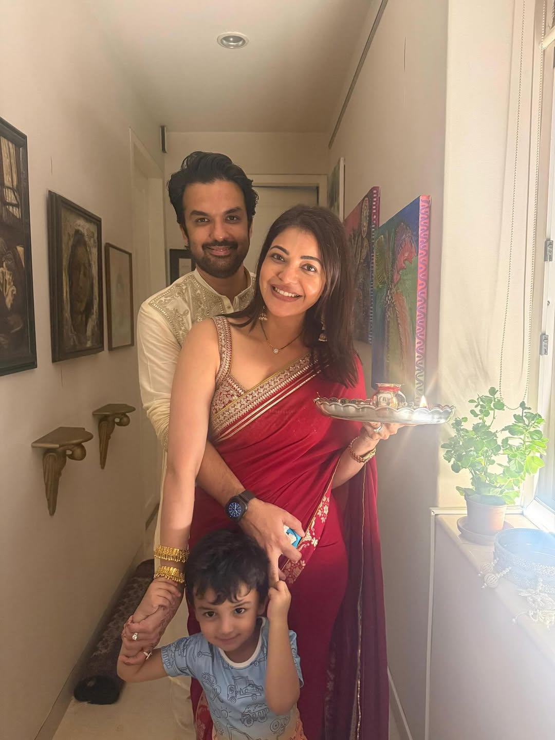 Kajal in Zohra Saree Set