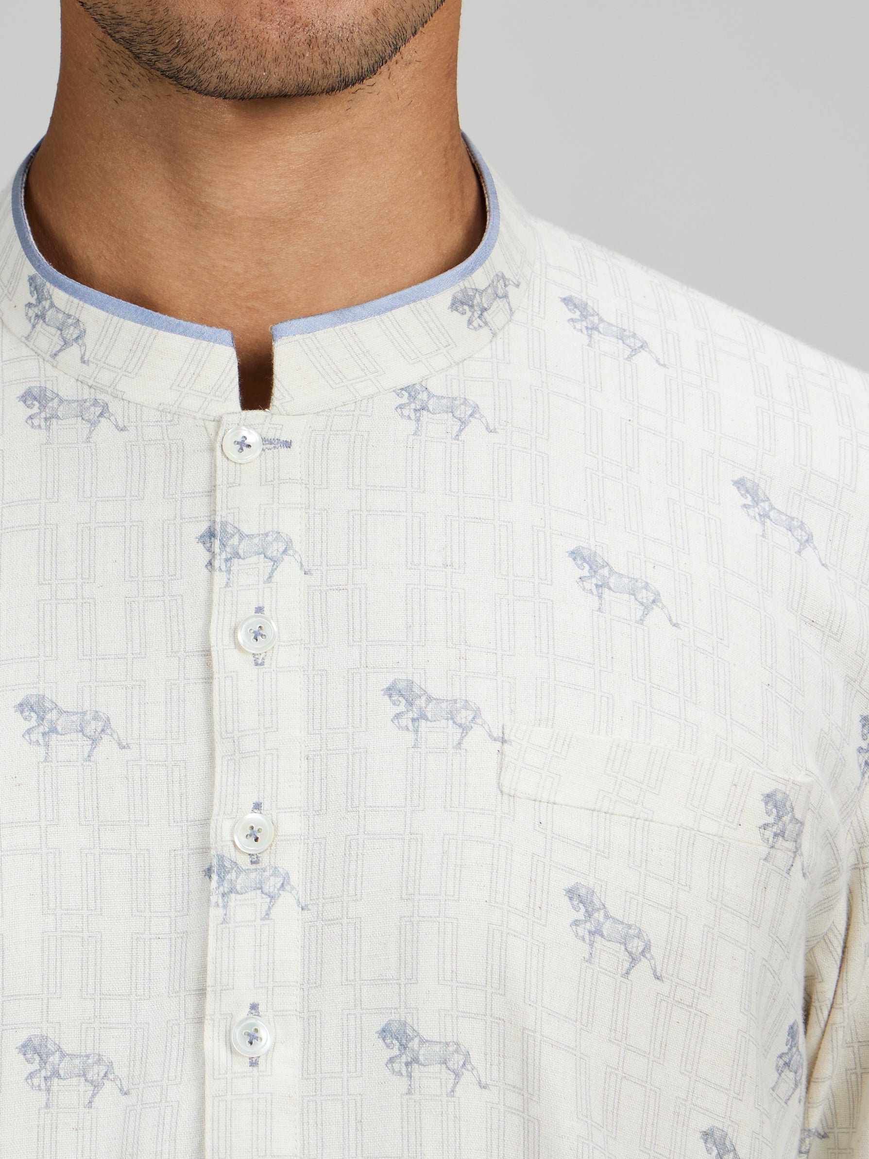 Horse of siena printed dashiki kurta set