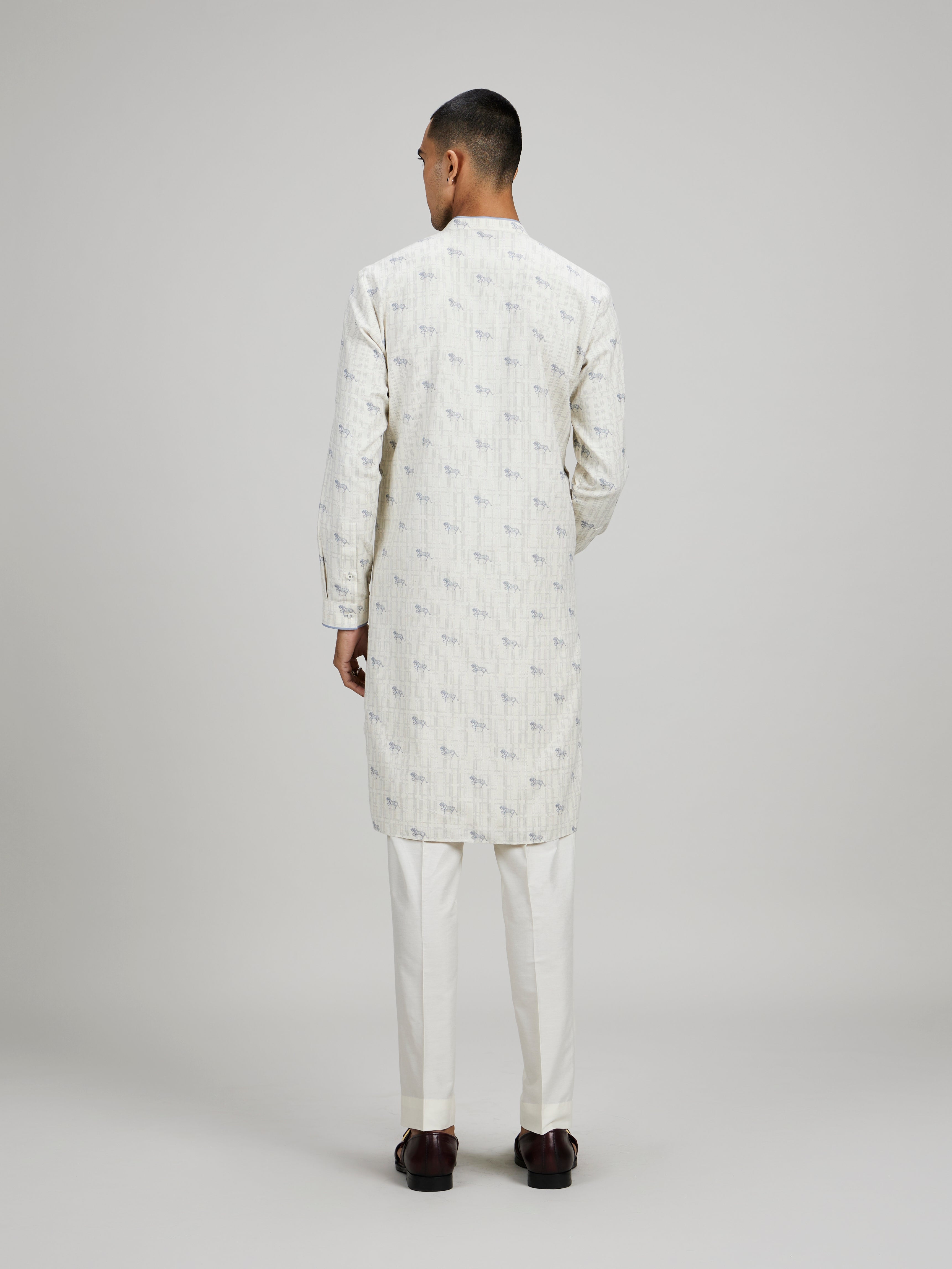 Horse of siena printed dashiki kurta set