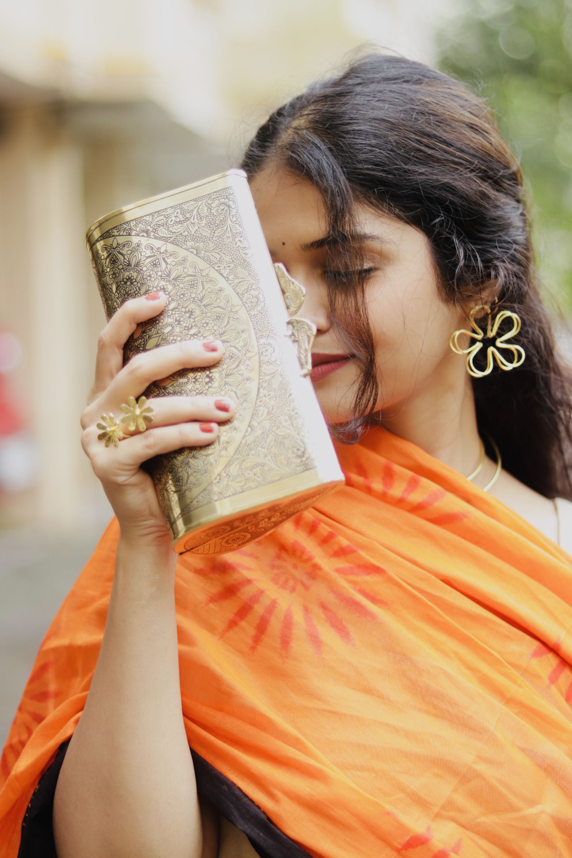 MANDALA BRASS CLUTCH