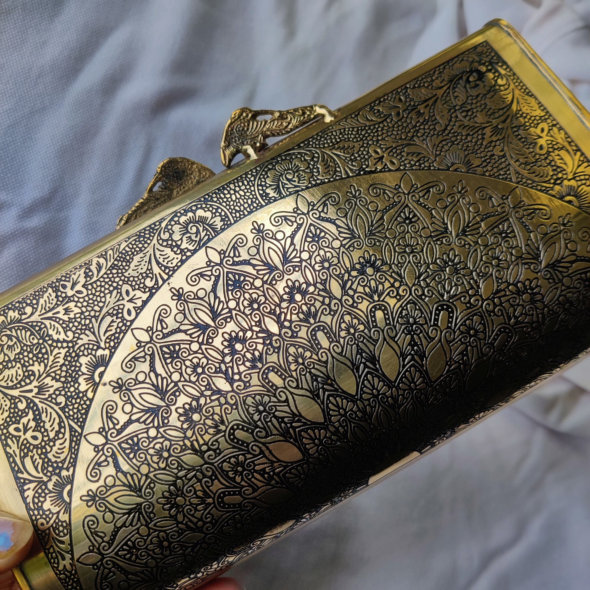 MANDALA BRASS CLUTCH