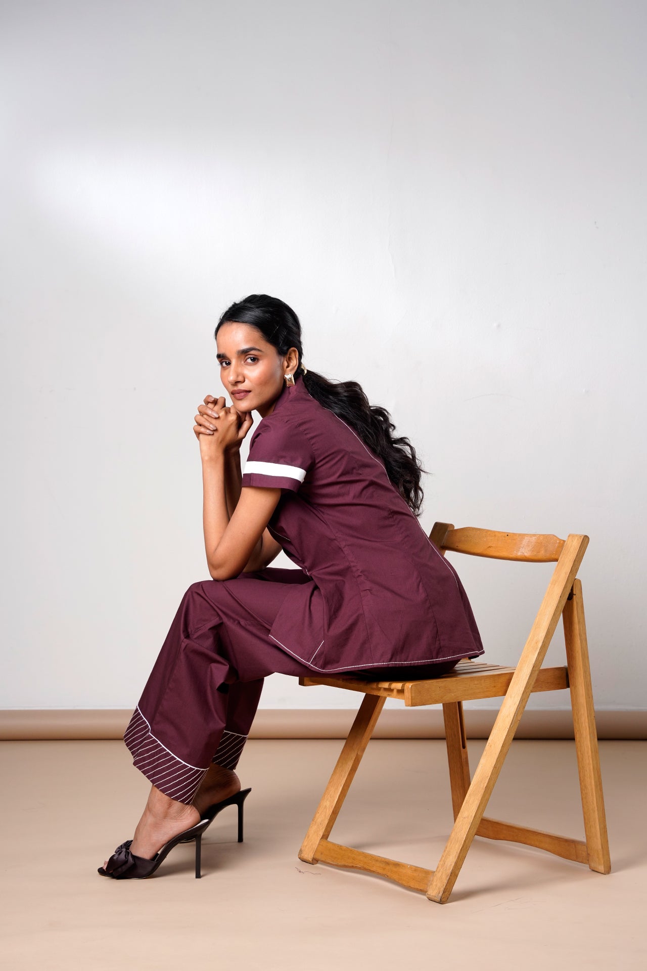 Brandy – Fold and Flow Wrap Top with Pants