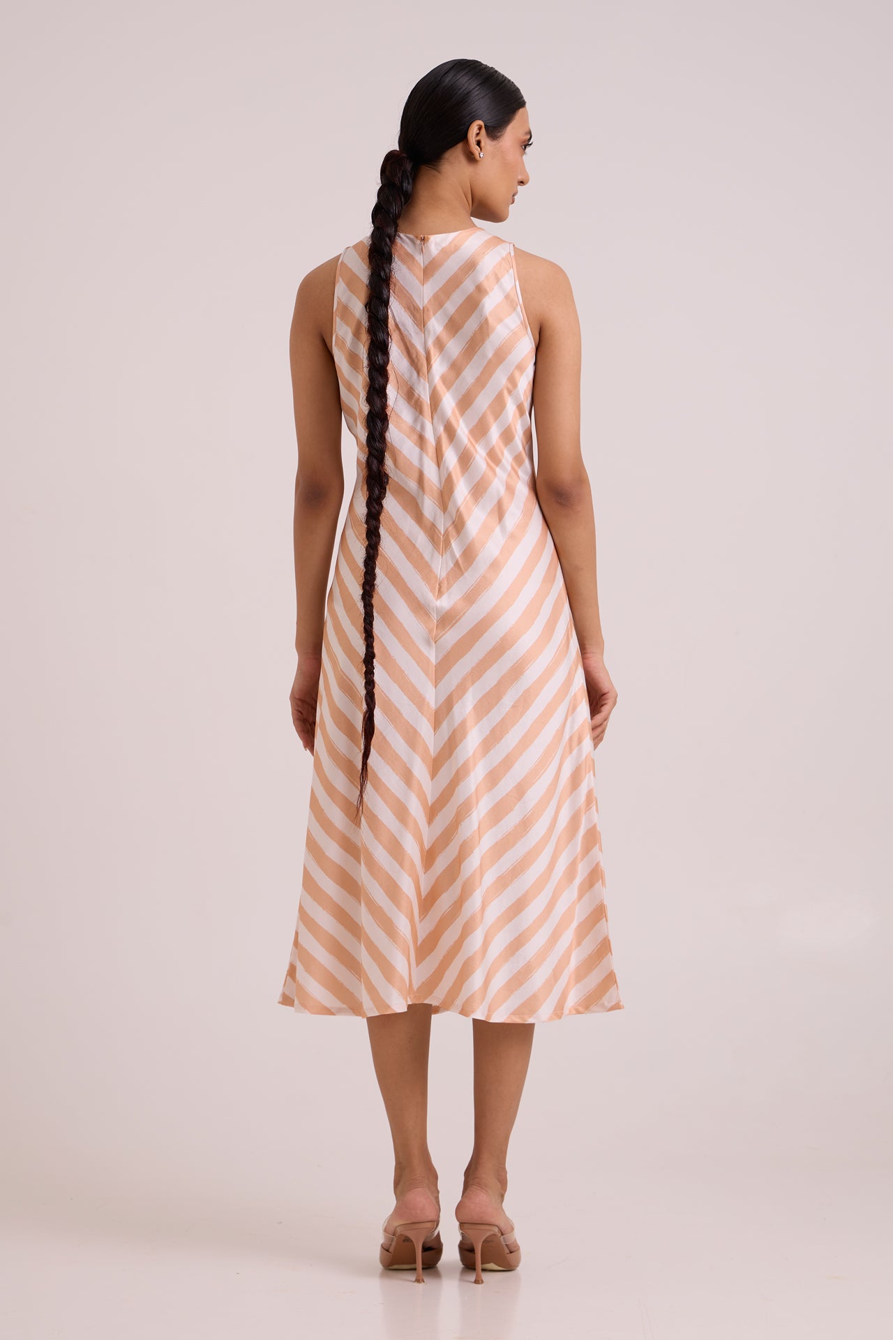 Neo - Almond Burst Flap Trench & Slip Dress