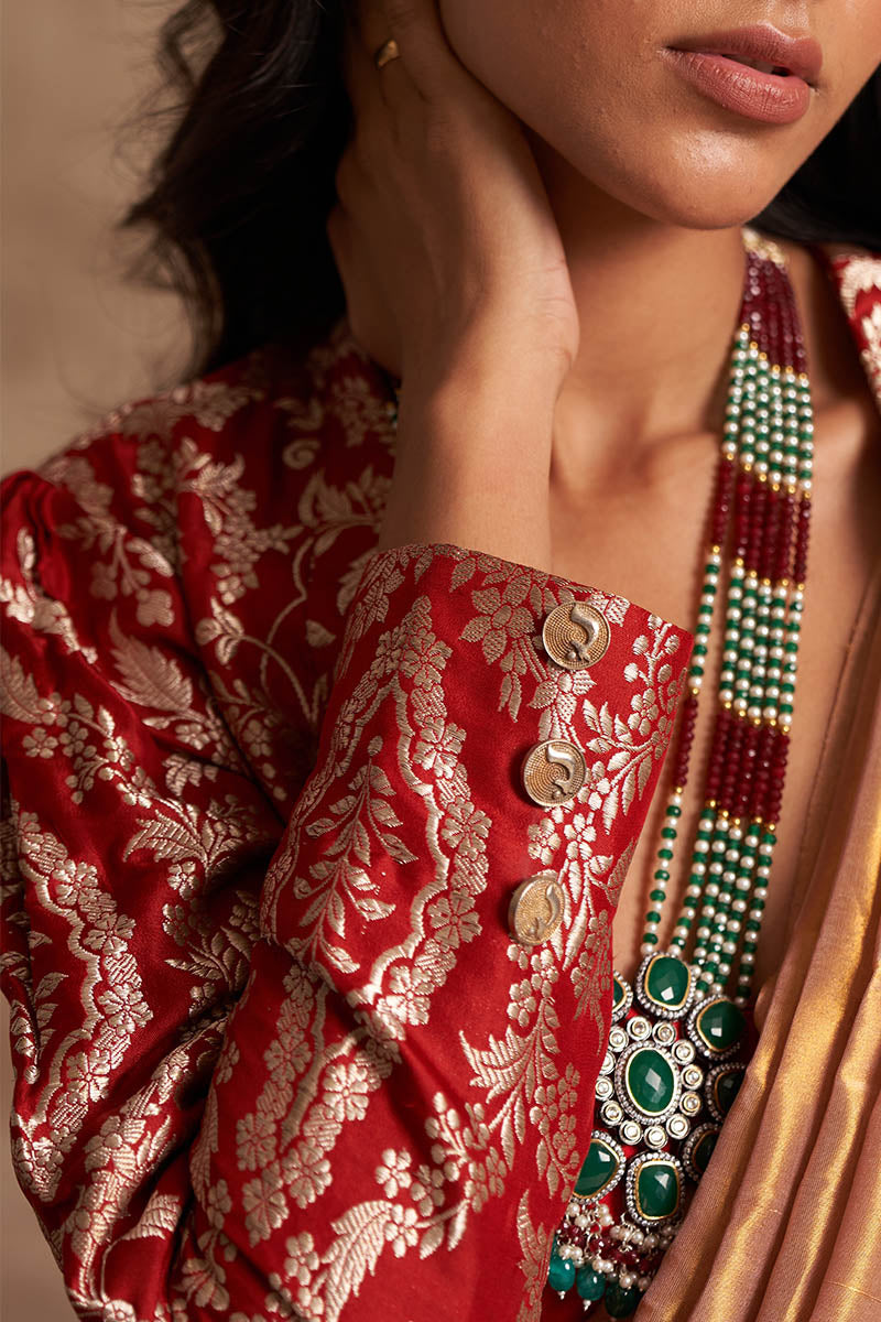 'Swapn Sundari' Brocade Benarasi Handloom Jacket