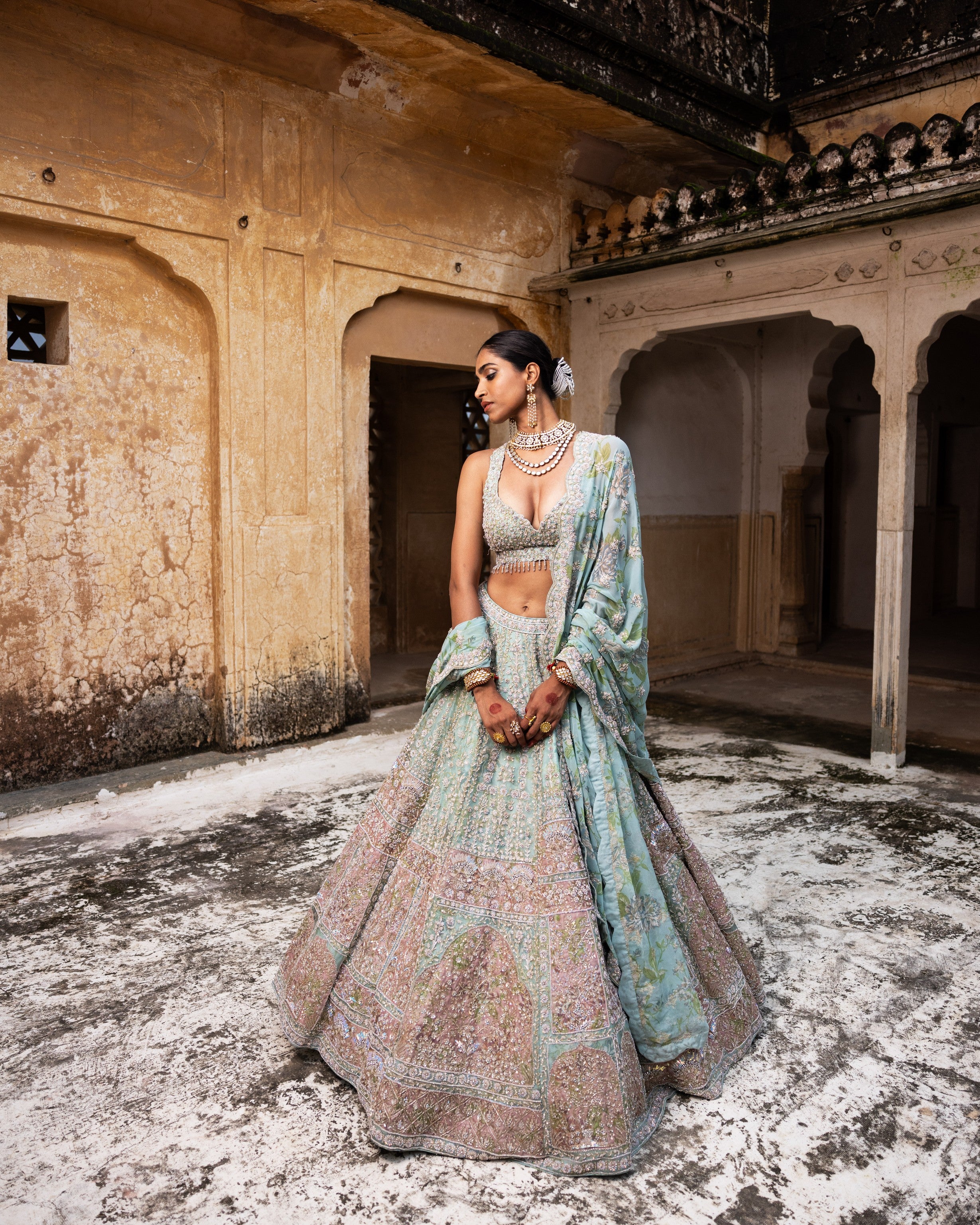 Blush Opulence Lehenga