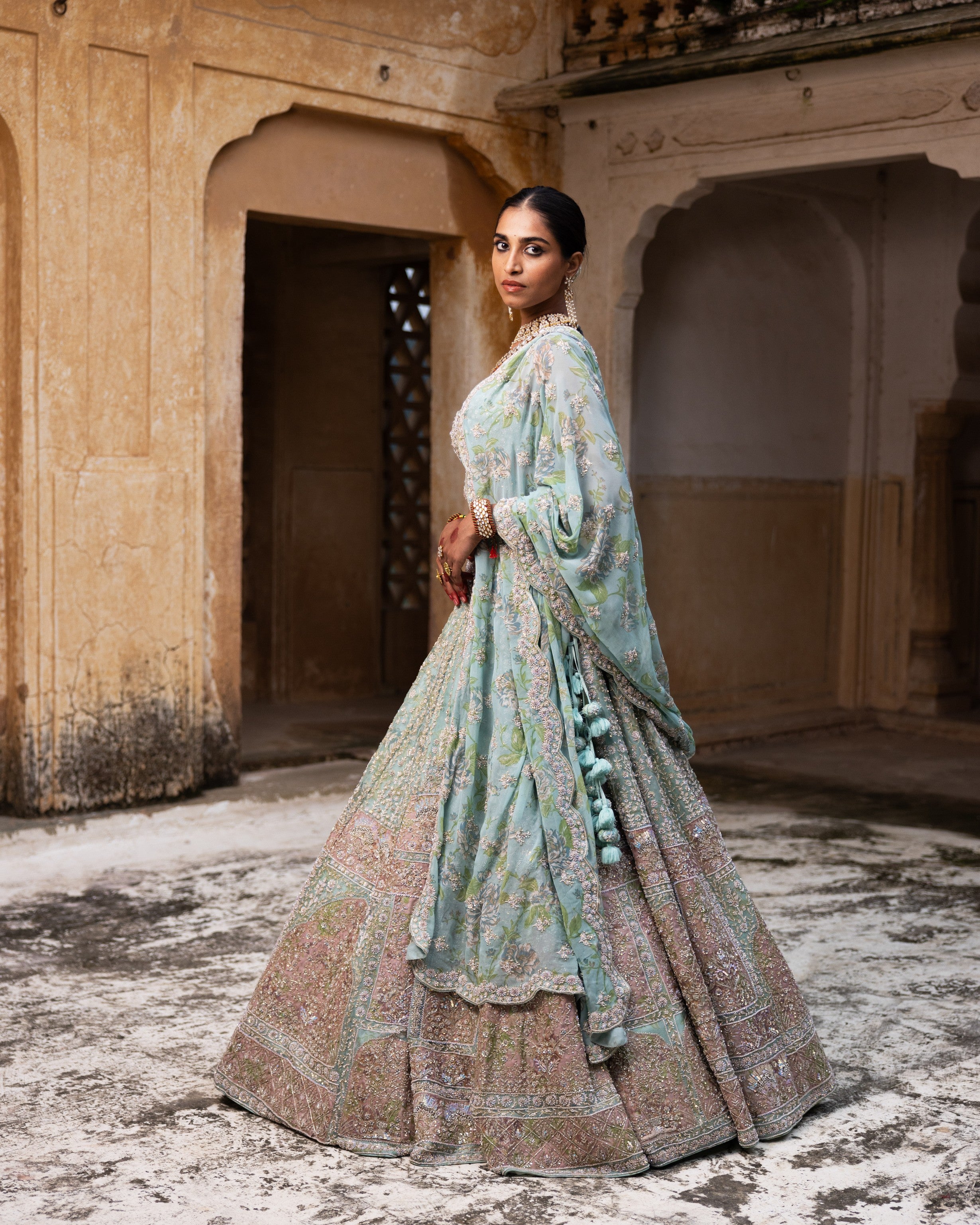 Blush Opulence Lehenga