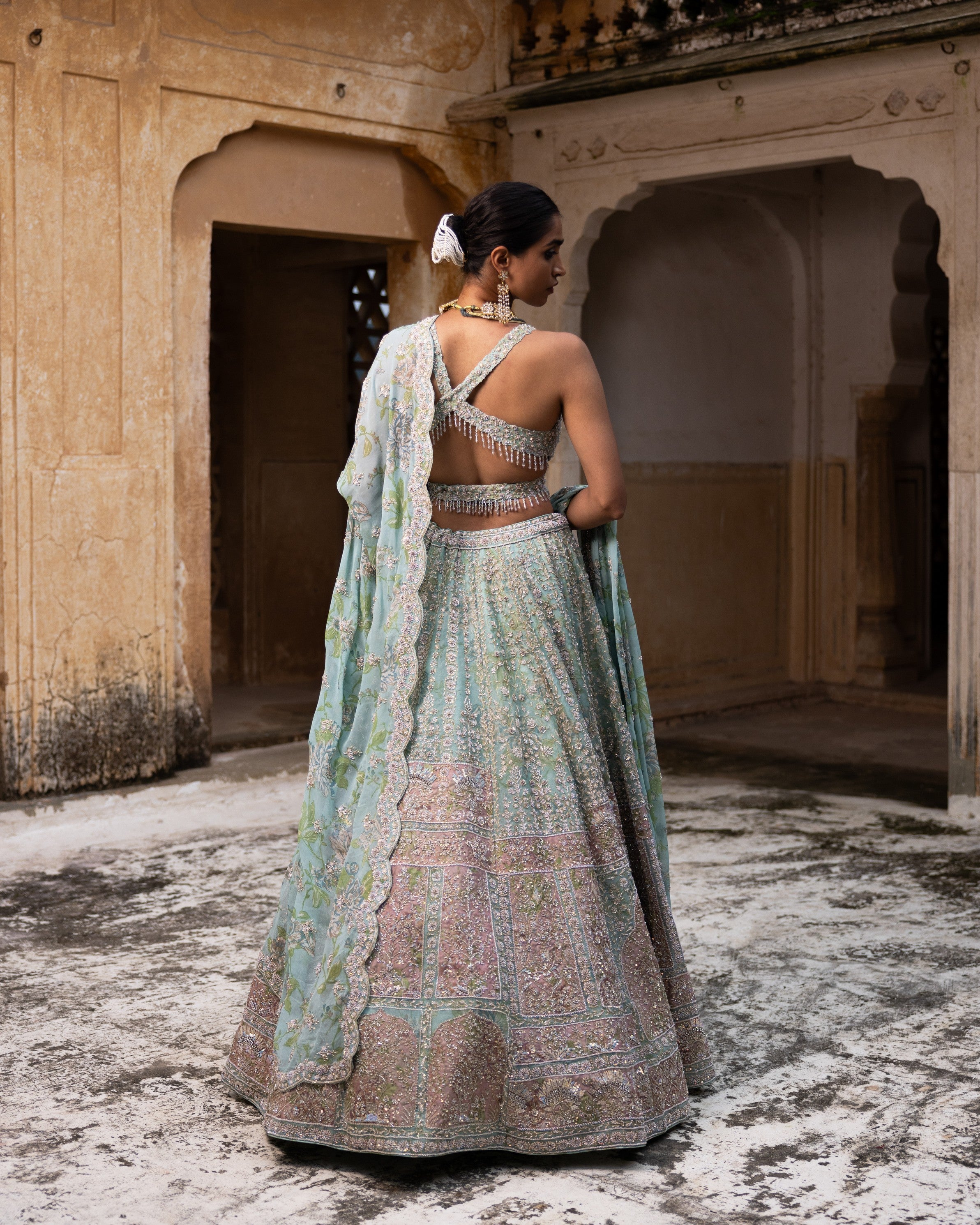 Blush Opulence Lehenga