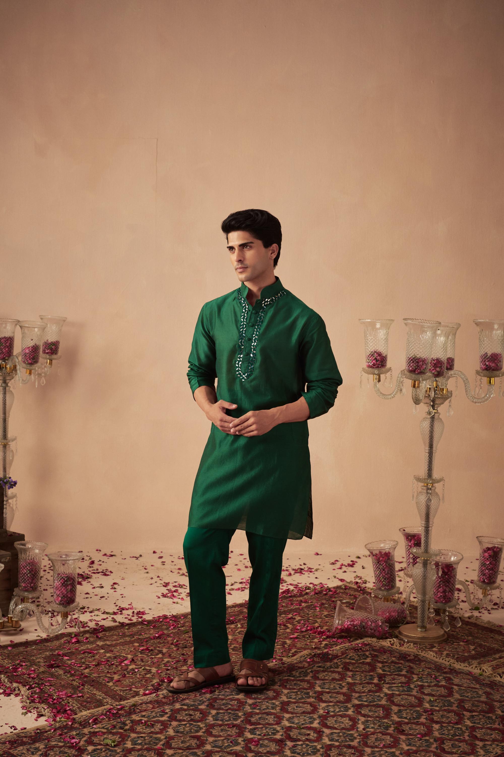 Emerald Green Kurta Set