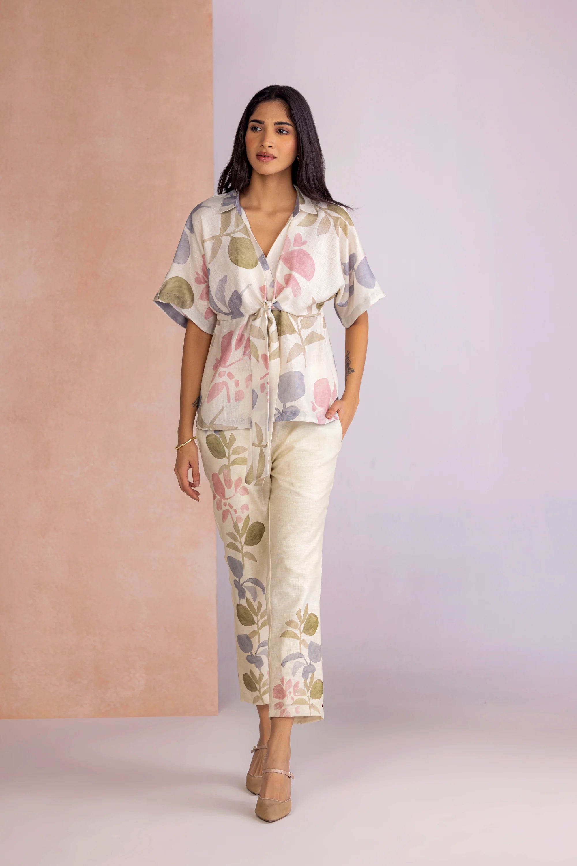 Tropical Oasis Cinch Top