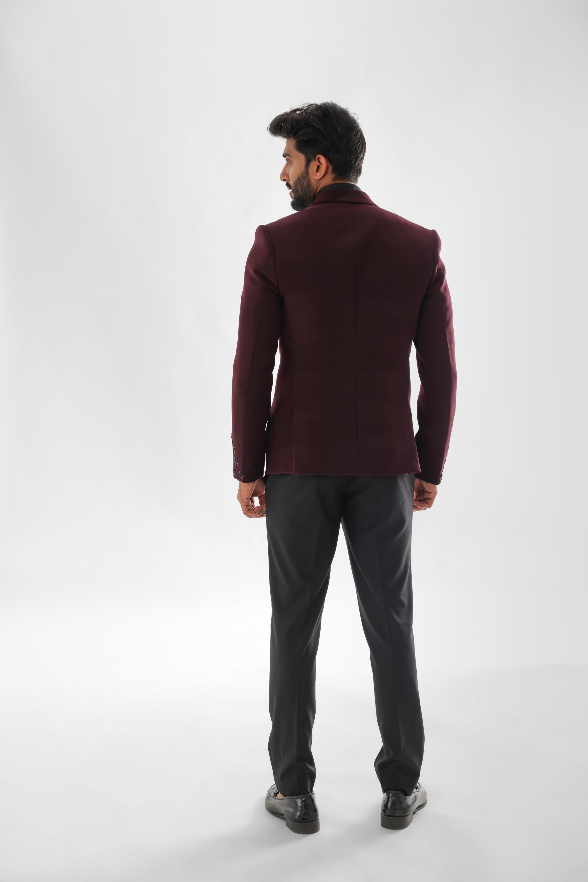 RED WINE TUXEDO SET