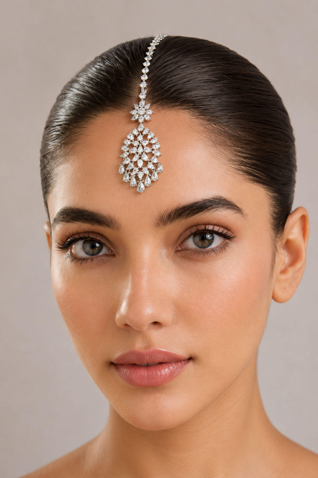 Elegant and petit diamond maangtika