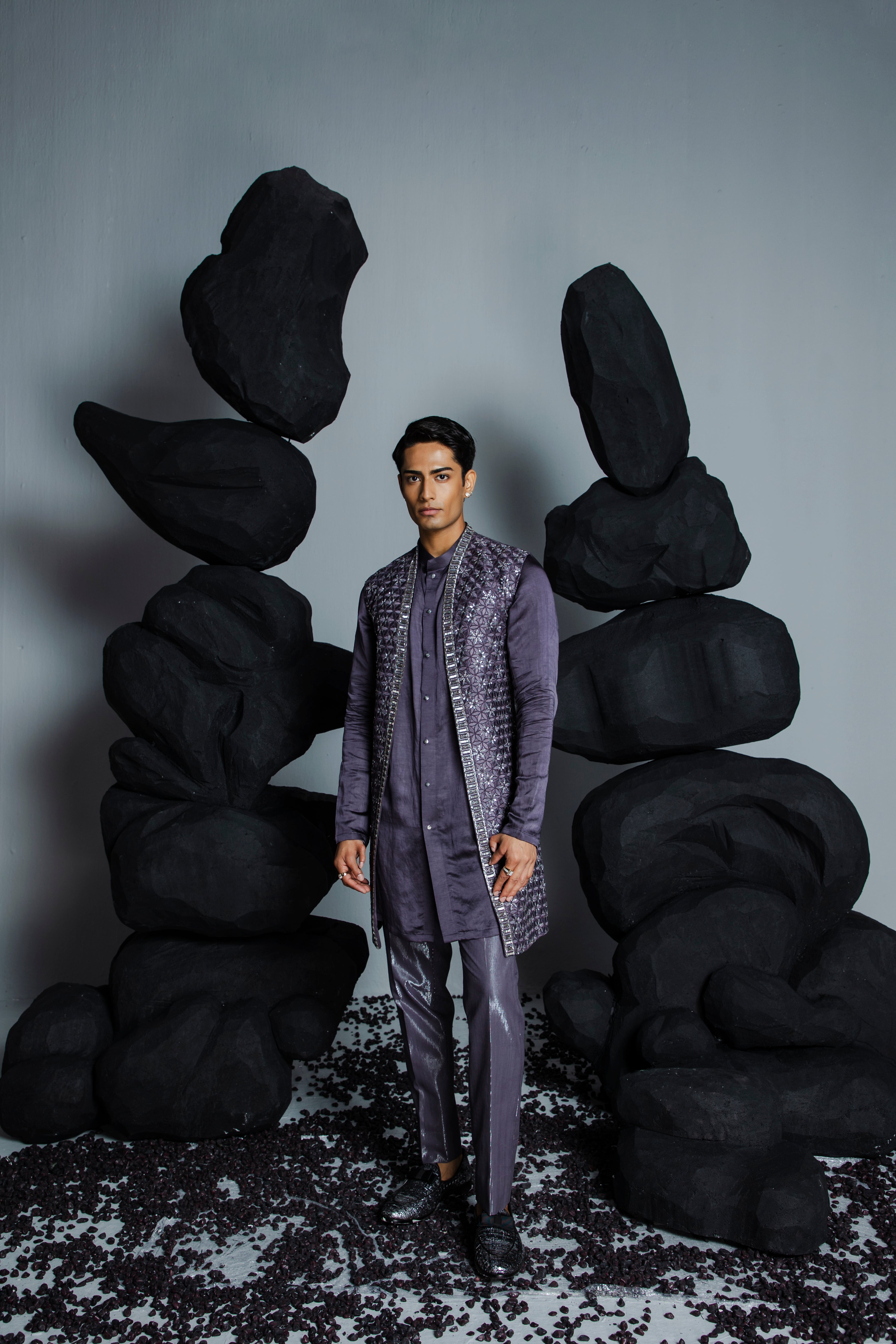 Majestic Floral Shrug Set