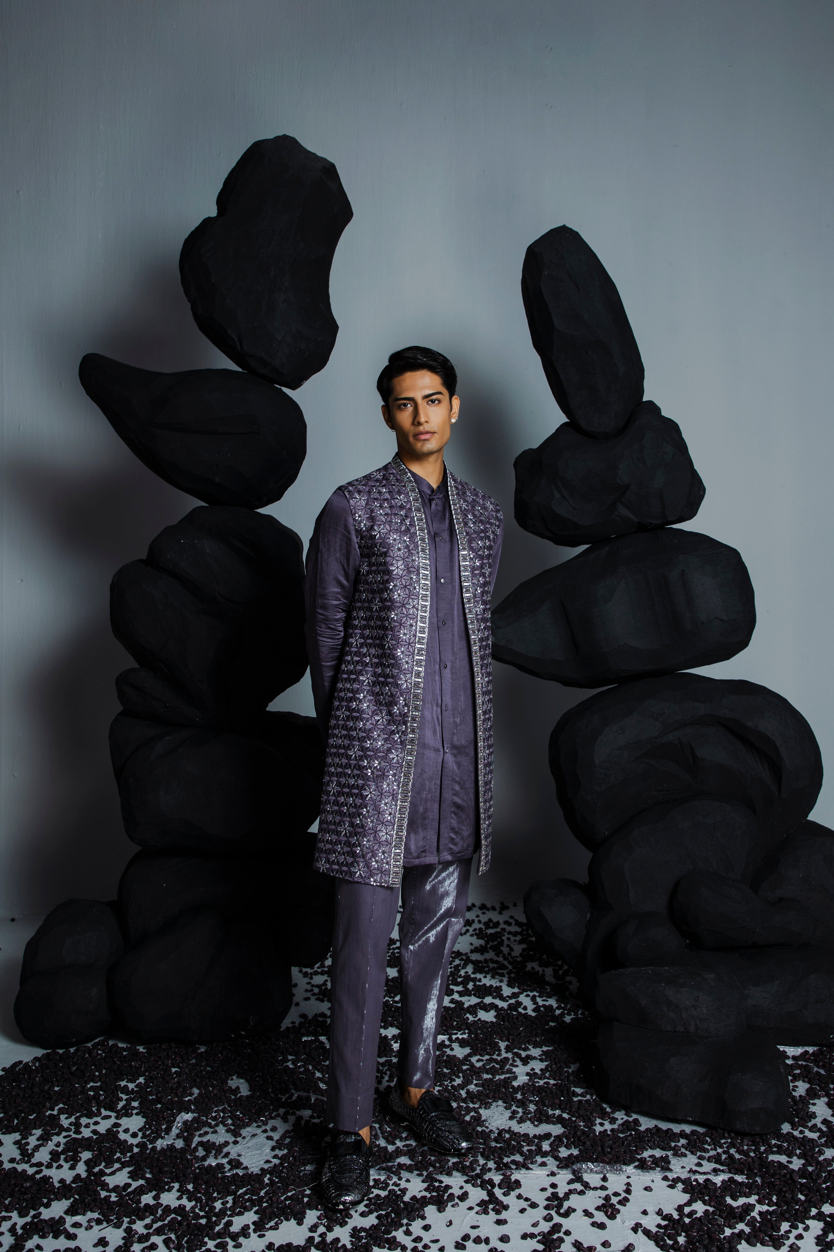 Majestic Floral Shrug Set