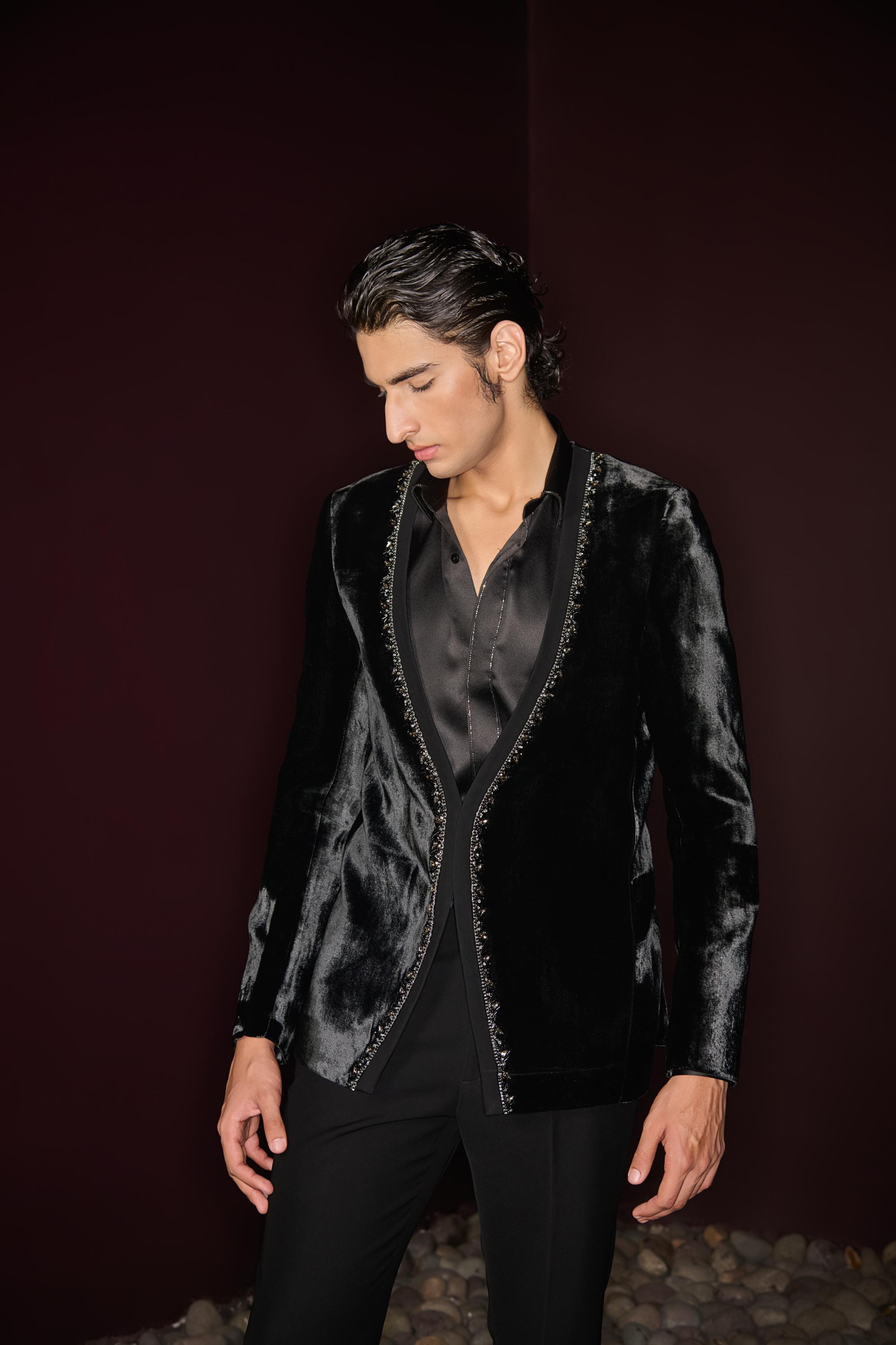 Velvet Dusk Tuxedo Set