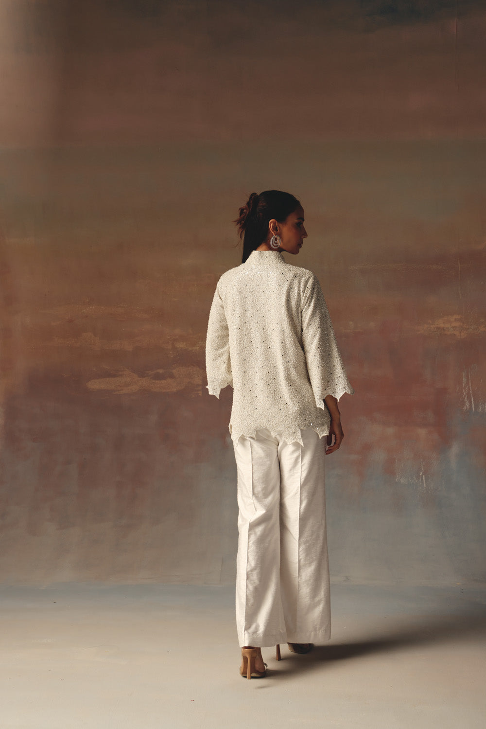 jacket with scallop